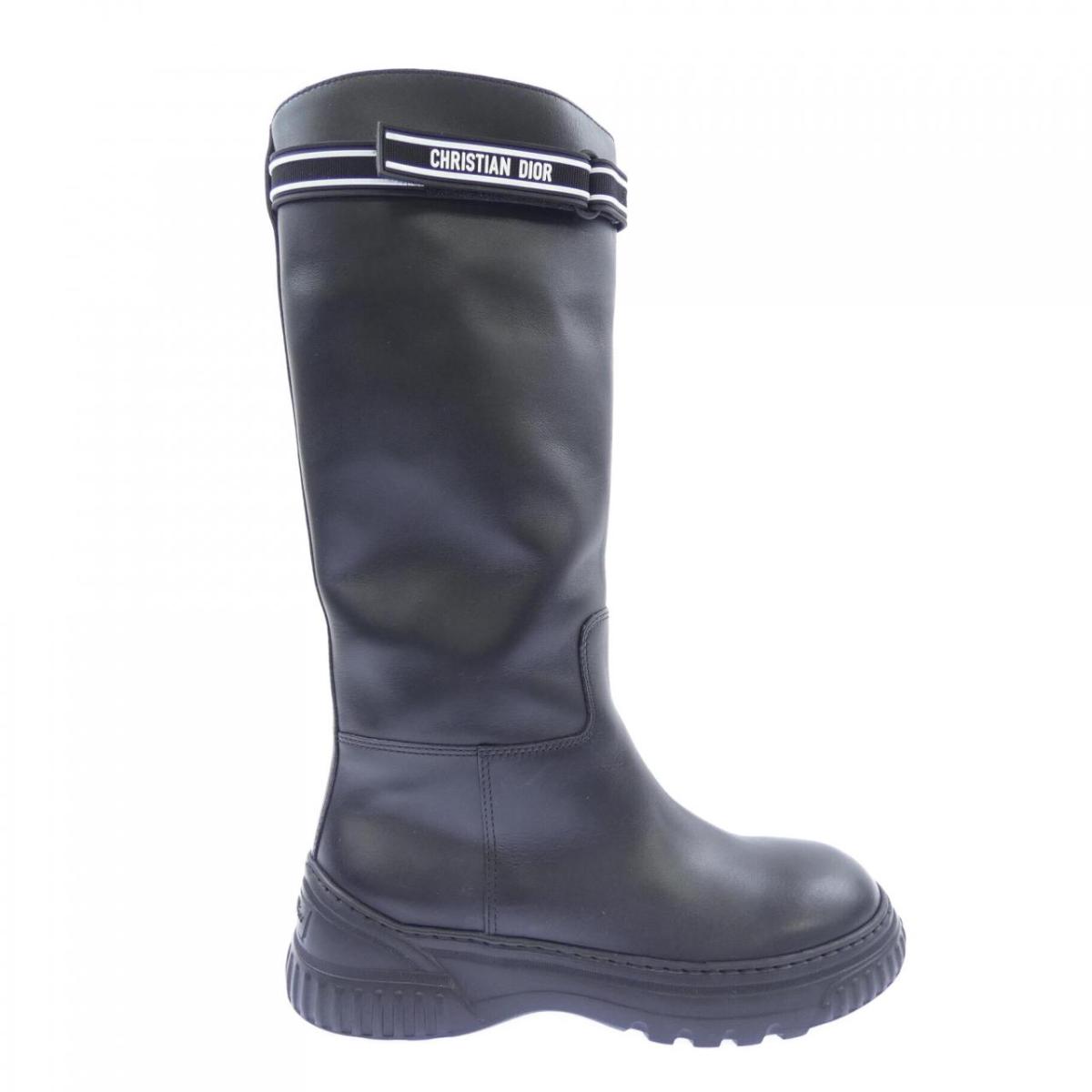 ディオール CHRISTIAN DIOR ラバーベルクロストラップ D-RACER ロングブーツ【中古】