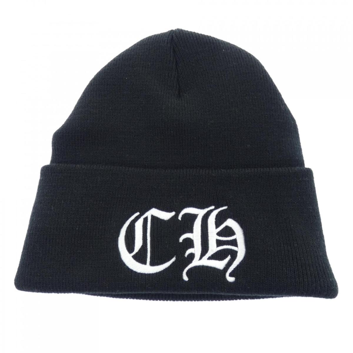 クロムハーツ CHROME HEARTS WATCH CAP CH刺しゅう 304053702******316 編み物旗がしら【中古】