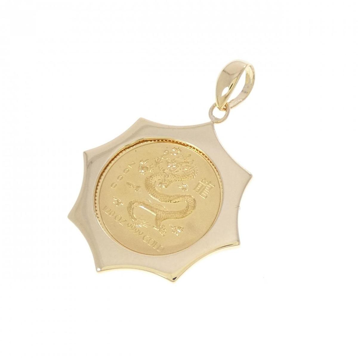 K18YG(枠) コイン ペンダント【中古】｜KOMEHYO ONLINESTORE 店