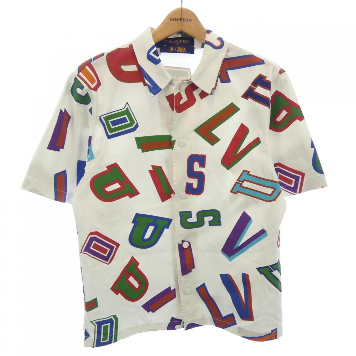 ルイヴィトン LOUIS VUITTON NBAバスケットボールレターオーバーシャツ HLS01WES9 S/Sシャツ【中古】|KOMEHYO ONLINESTORE 店