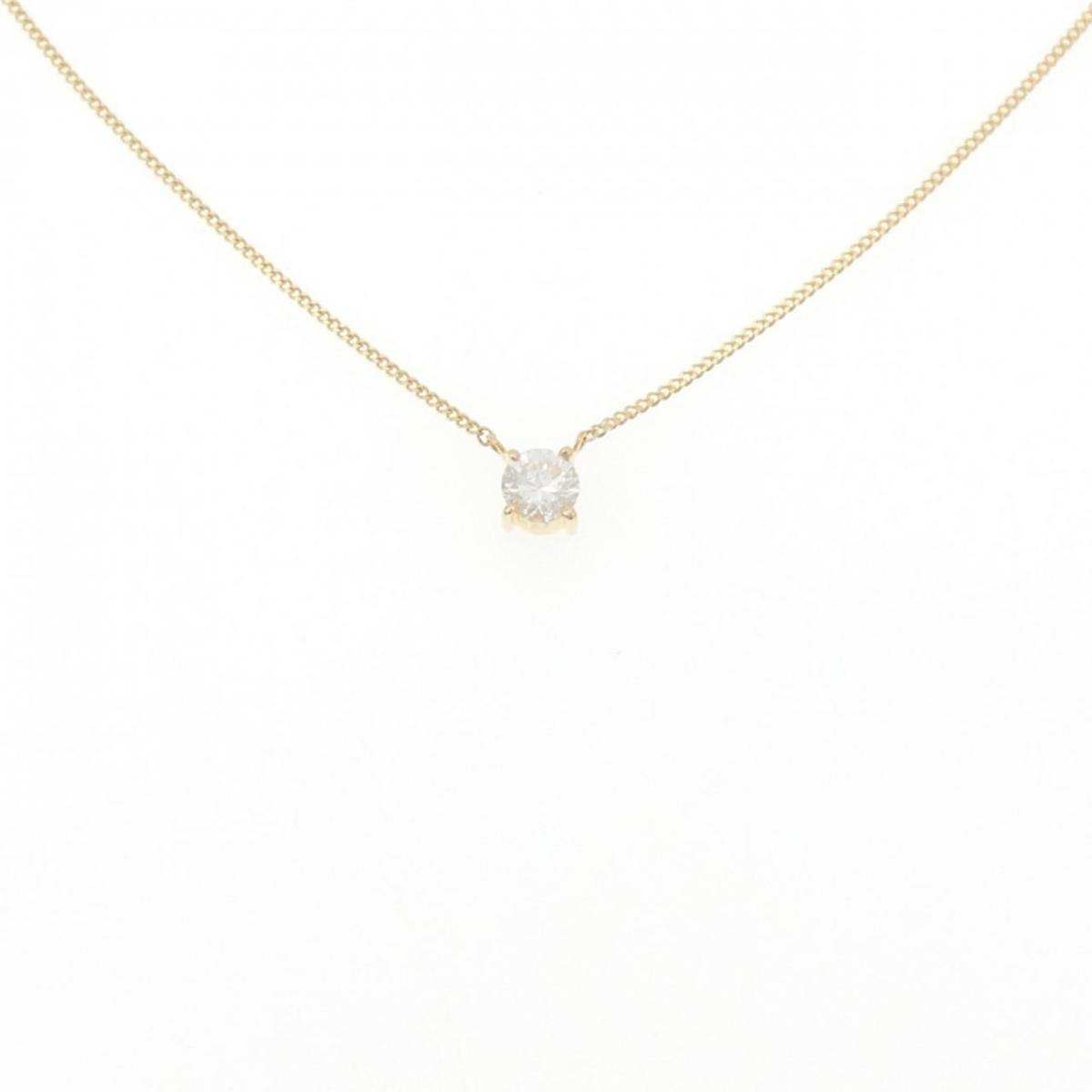 K18YG ソリティア ダイヤモンド ネックレス 0.33CT【中古】｜KOMEHYO ONLINESTORE 店