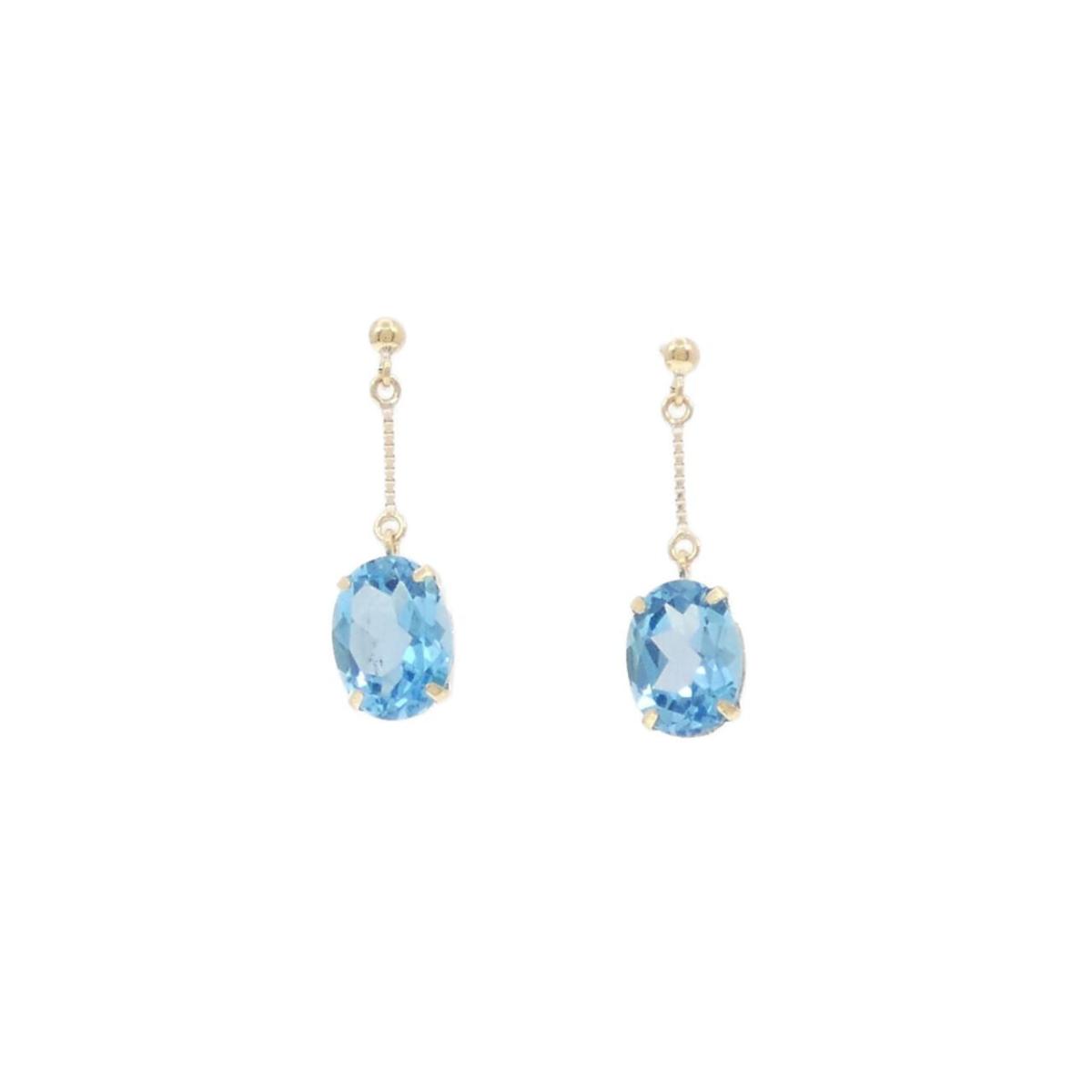 K18YG ブルートパーズ ピアス【中古】|KOMEHYO ONLINESTORE 店
