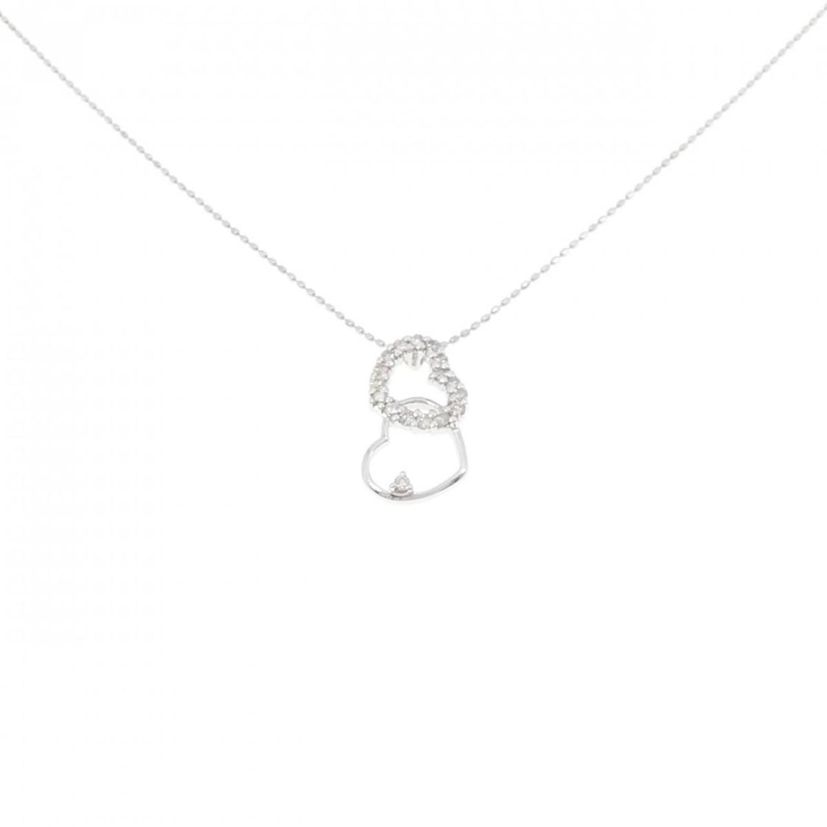 K18WG ハート ダイヤモンド ネックレス 0.20CT【中古】｜KOMEHYO ONLINESTORE 店