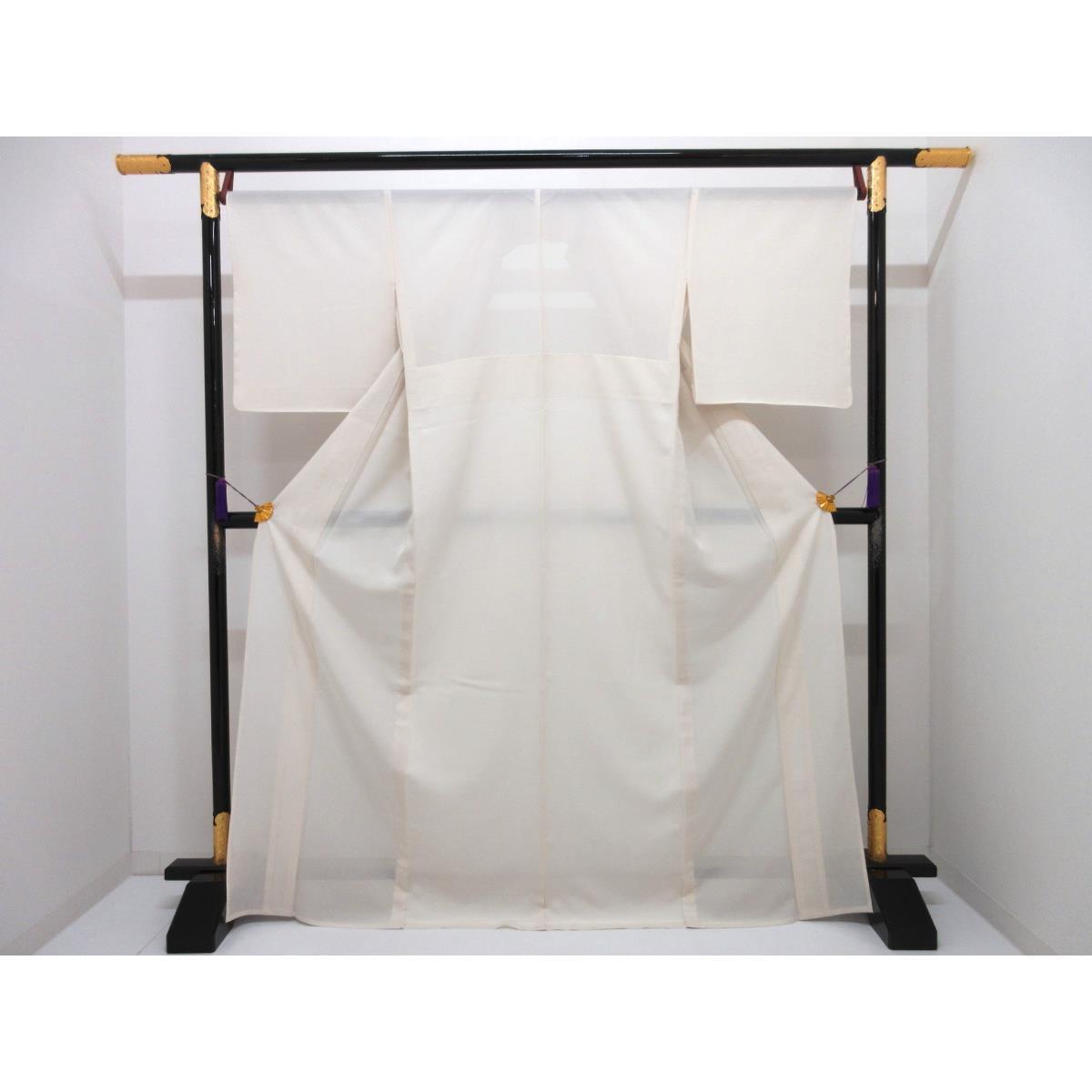 【未当て嵌める品】単衣 絽織日本の首都小紋 万筋【中古】