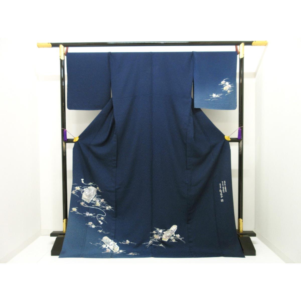 単衣 【和田光正】短い訪問着【中古】