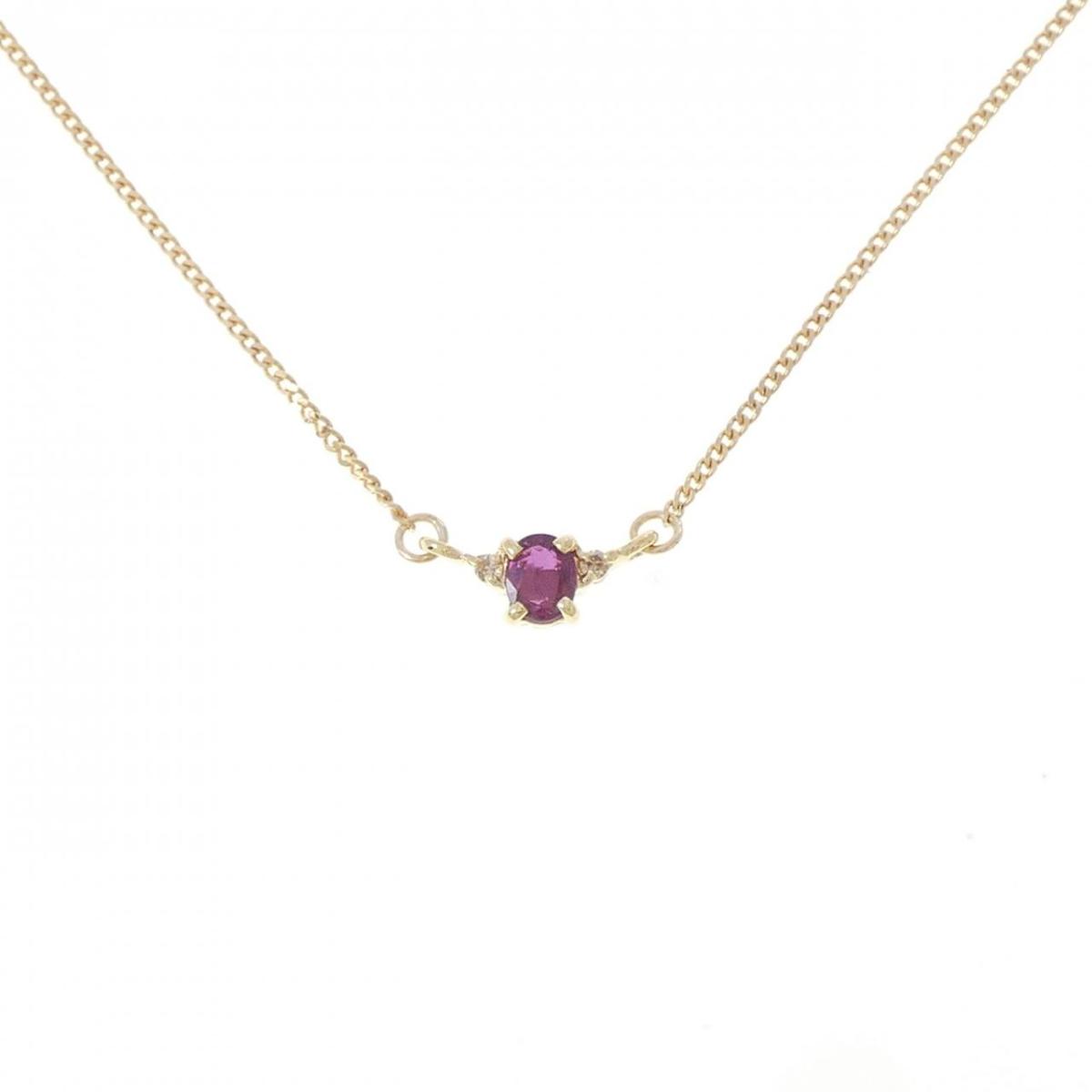 K18YG ルビー ネックレス 0.29CT【中古】｜KOMEHYO ONLINESTORE 店