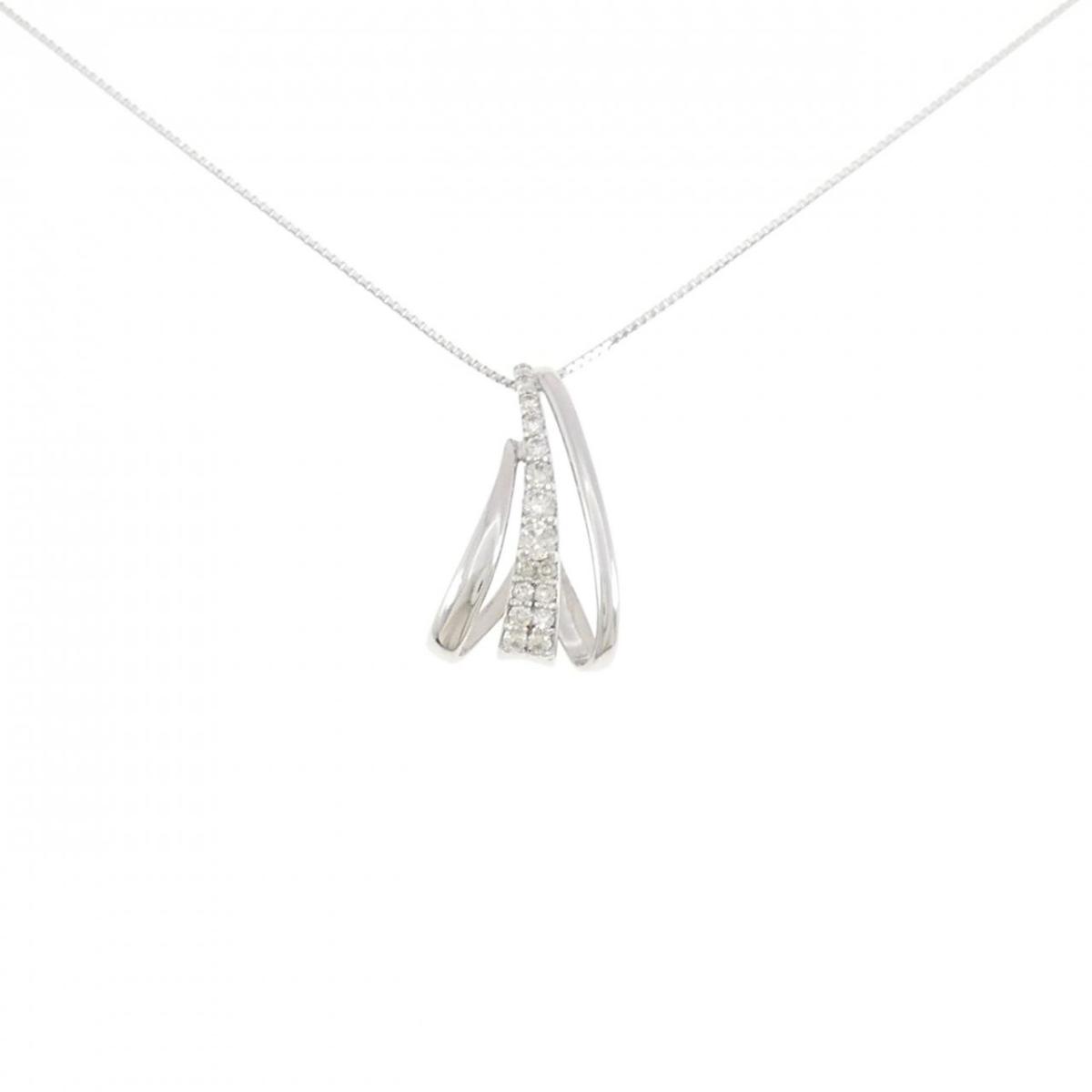 K18WG ダイヤモンド ネックレス 0.17CT【中古】|KOMEHYO ONLINESTORE 店