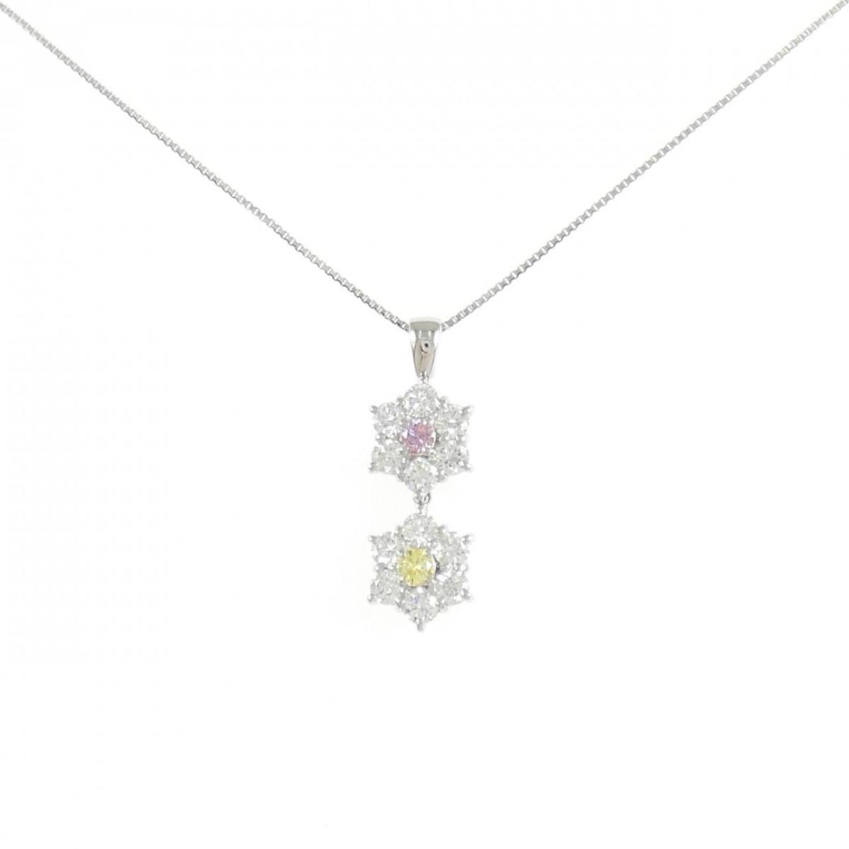PT/PT850 ダイヤモンド ネックレス 0.046CT FIPP SI2/FIY I1【中古】｜KOMEHYO ONLINESTORE 店