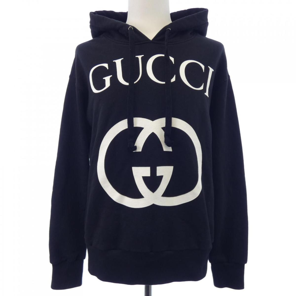 グッチ GUCCI インターロッキングGフーデッドスウェットシャツ 475374-X3Q25 パーカー【中古】