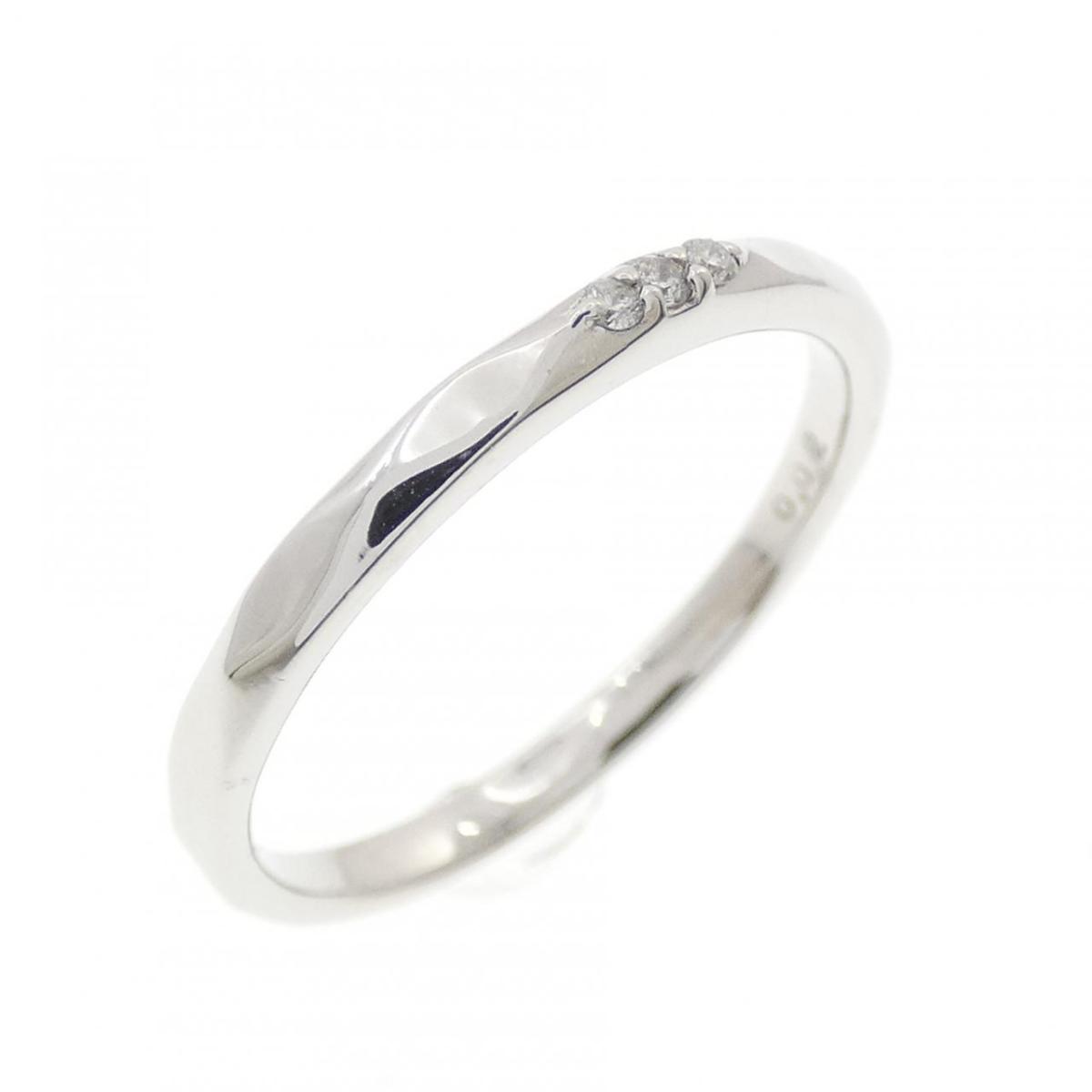 K10WG ダイヤモンド リング 0.02CT【中古】｜KOMEHYO ONLINESTORE 店 23,856円