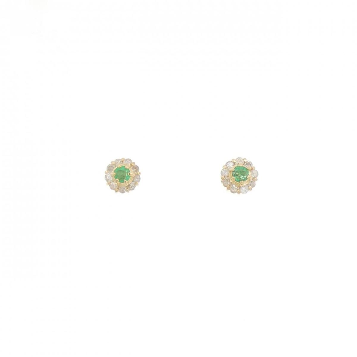 K18YG エメラルド ピアス【中古】｜KOMEHYO ONLINESTORE 店