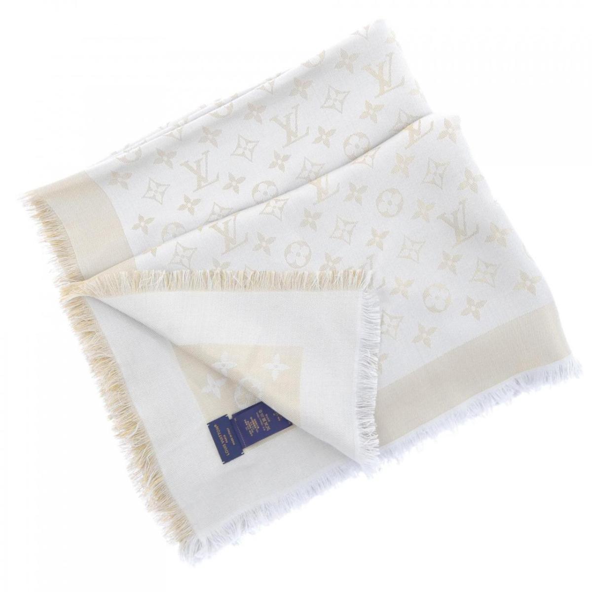 ルイヴィトン LOUIS VUITTON モノグラム シャイン M75121 膝掛け【中古】