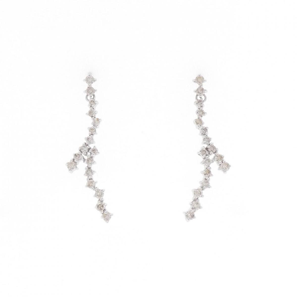 K18WG ダイヤモンド ピアス 0.50CT【中古】|KOMEHYO ONLINESTORE 店