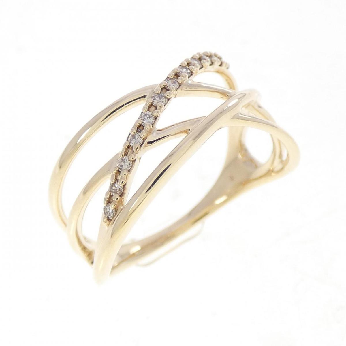 K10YG ダイヤモンド リング【中古】|KOMEHYO ONLINESTORE 店