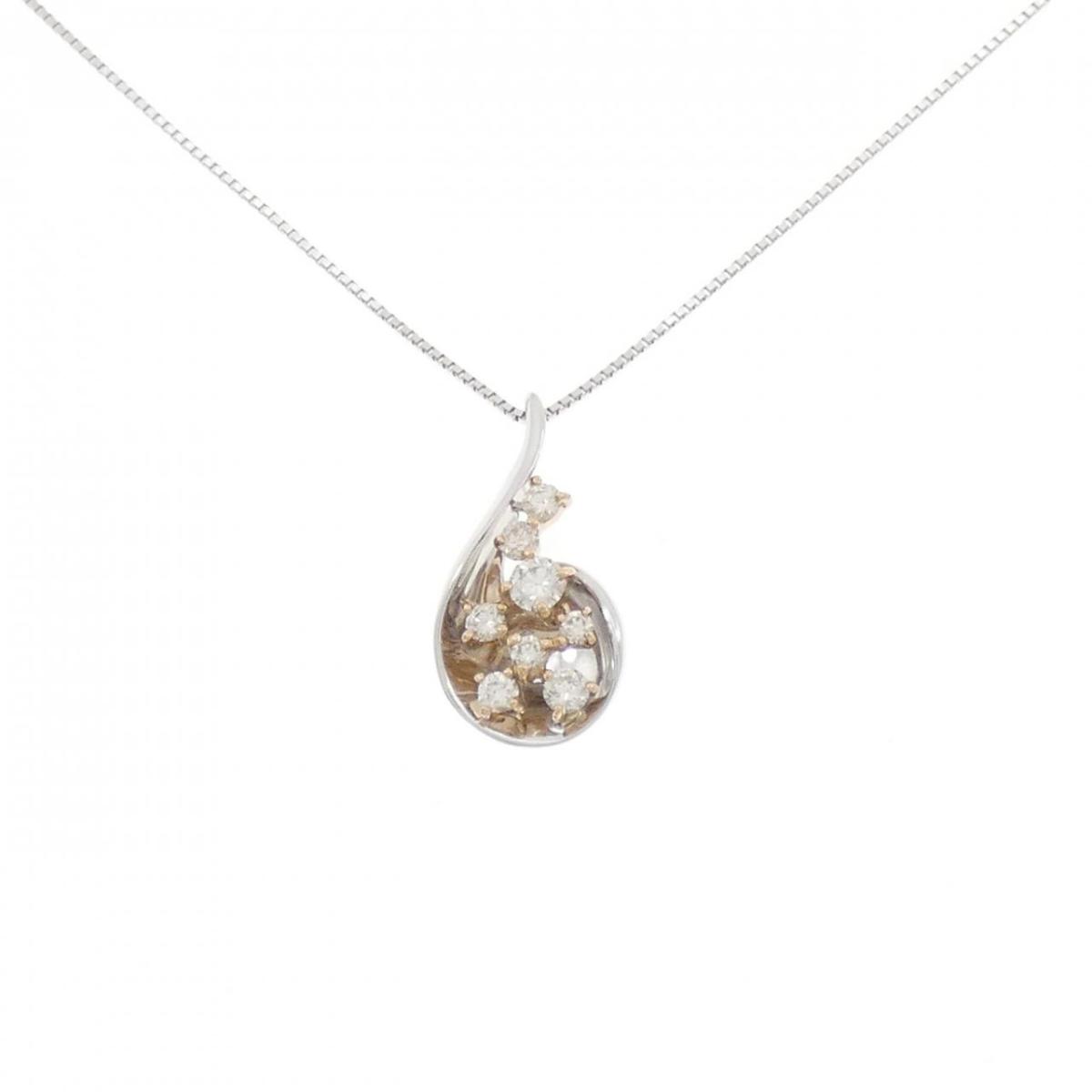 K18WG/K18PG ダイヤモンド ネックレス 0.50CT【中古】|KOMEHYO ONLINESTORE 店