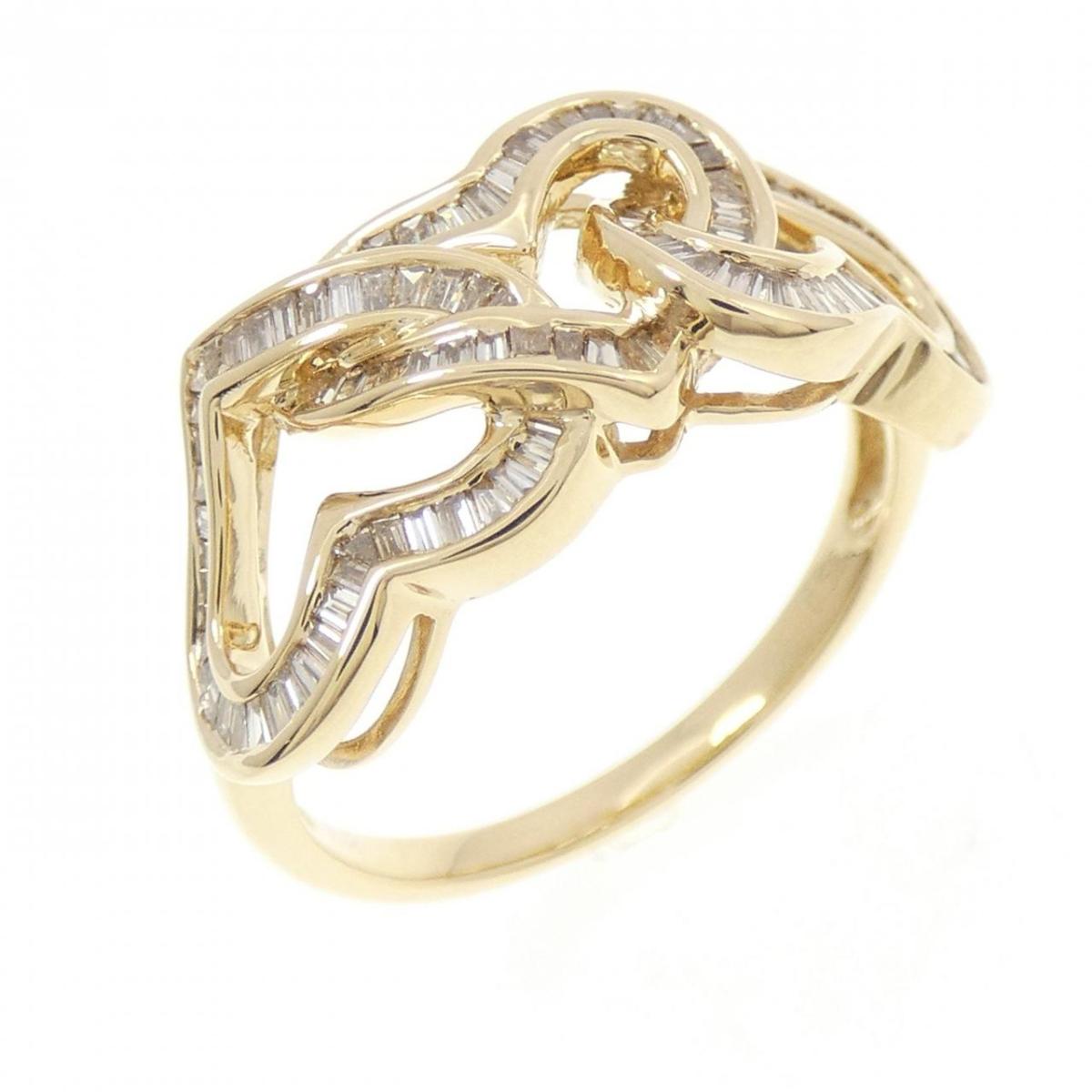 K18YG ハート ダイヤモンド リング 0.52CT【中古】｜KOMEHYO ONLINESTORE 店