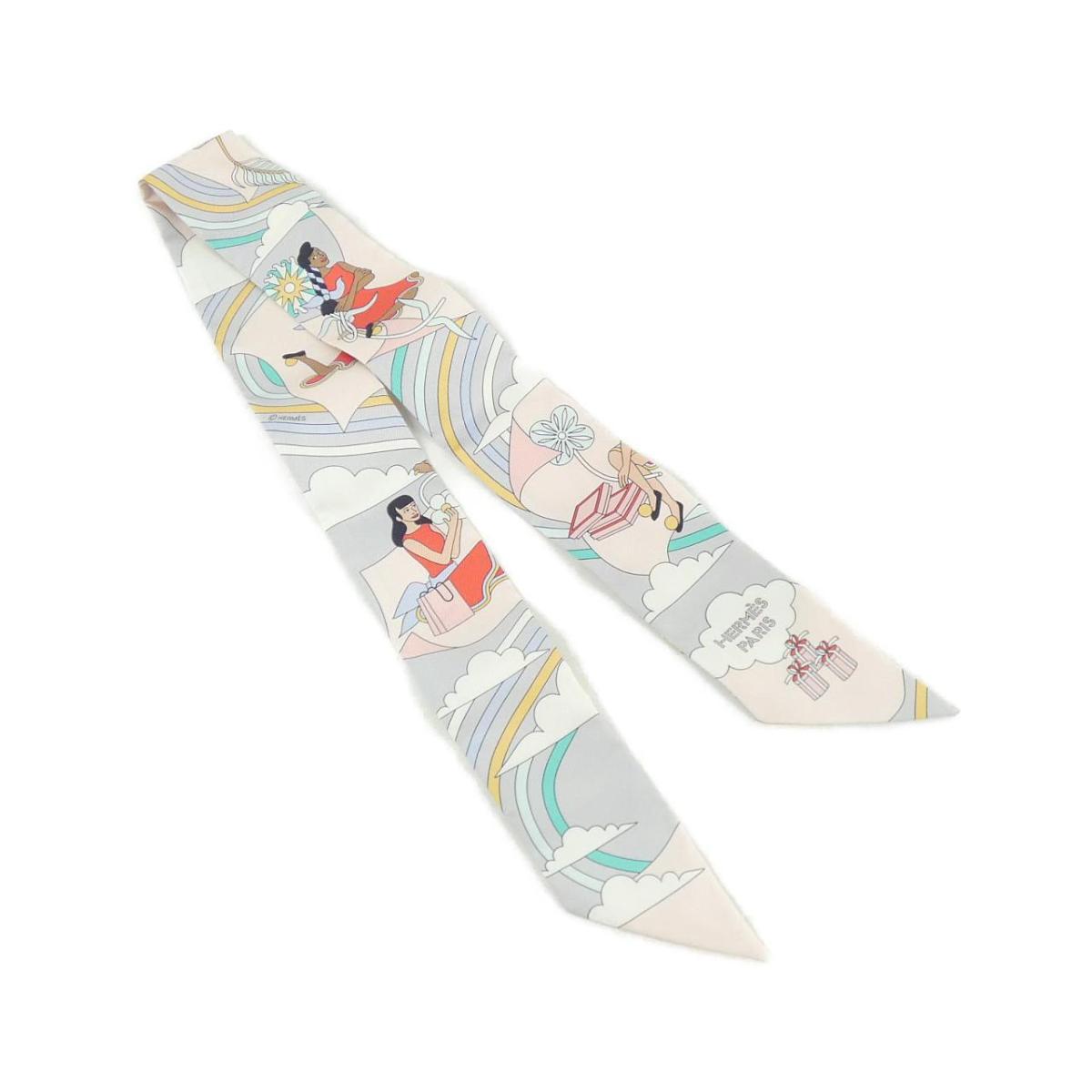 【未当てはめる品】エルメス CARRES VOLANTS ツイロバート・エドワード・リー 063849S えり巻き【中古】