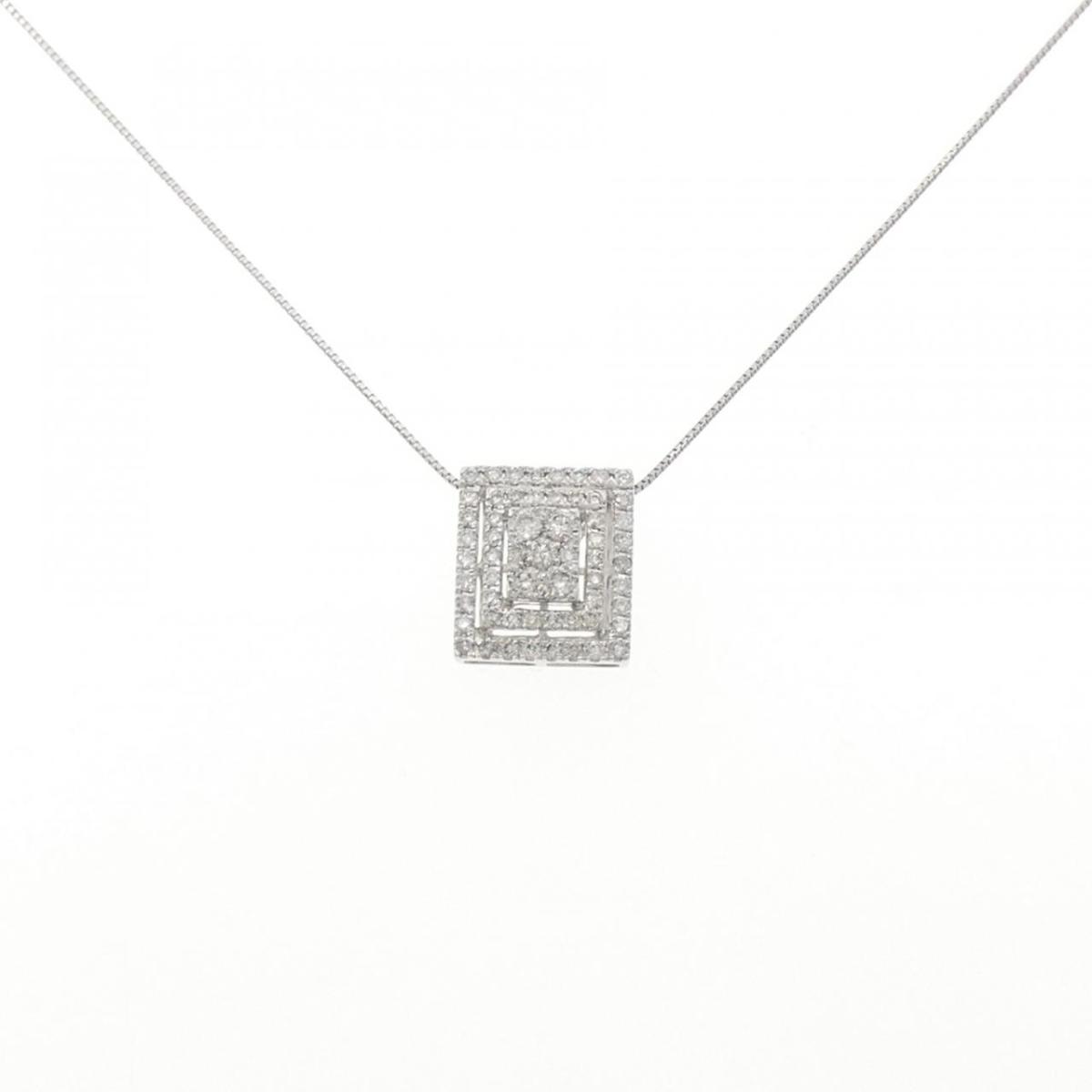 K18WG ダイヤモンド ネックレス 0.50CT【中古】｜KOMEHYO ONLINESTORE 店