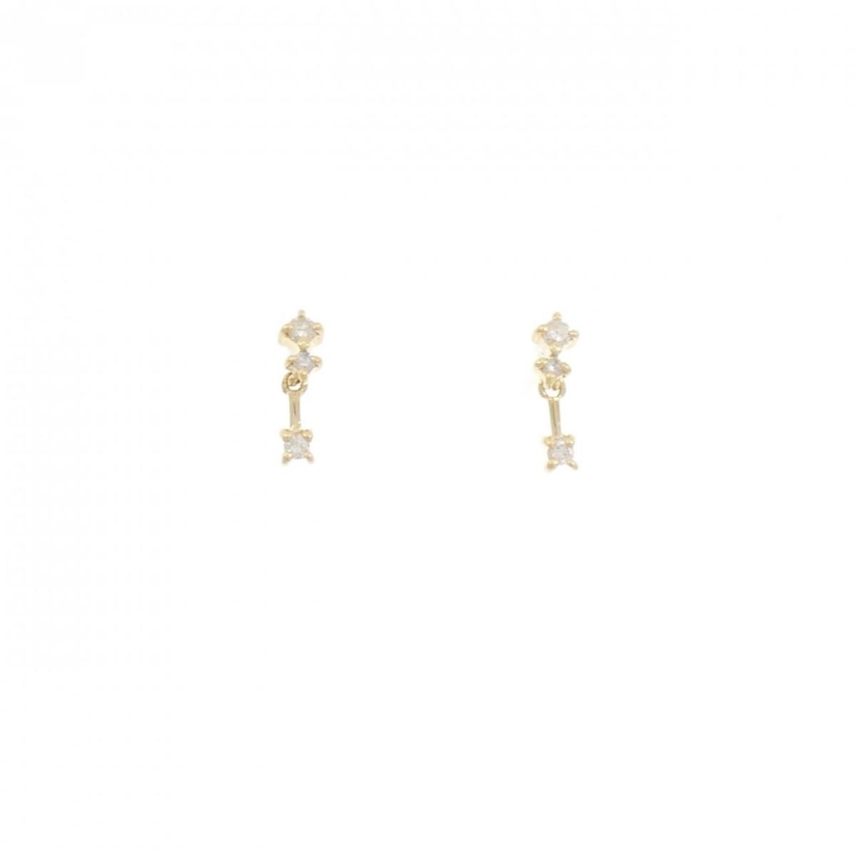 K18YG ダイヤモンド ピアス 0.04CT【中古】|KOMEHYO ONLINESTORE 店