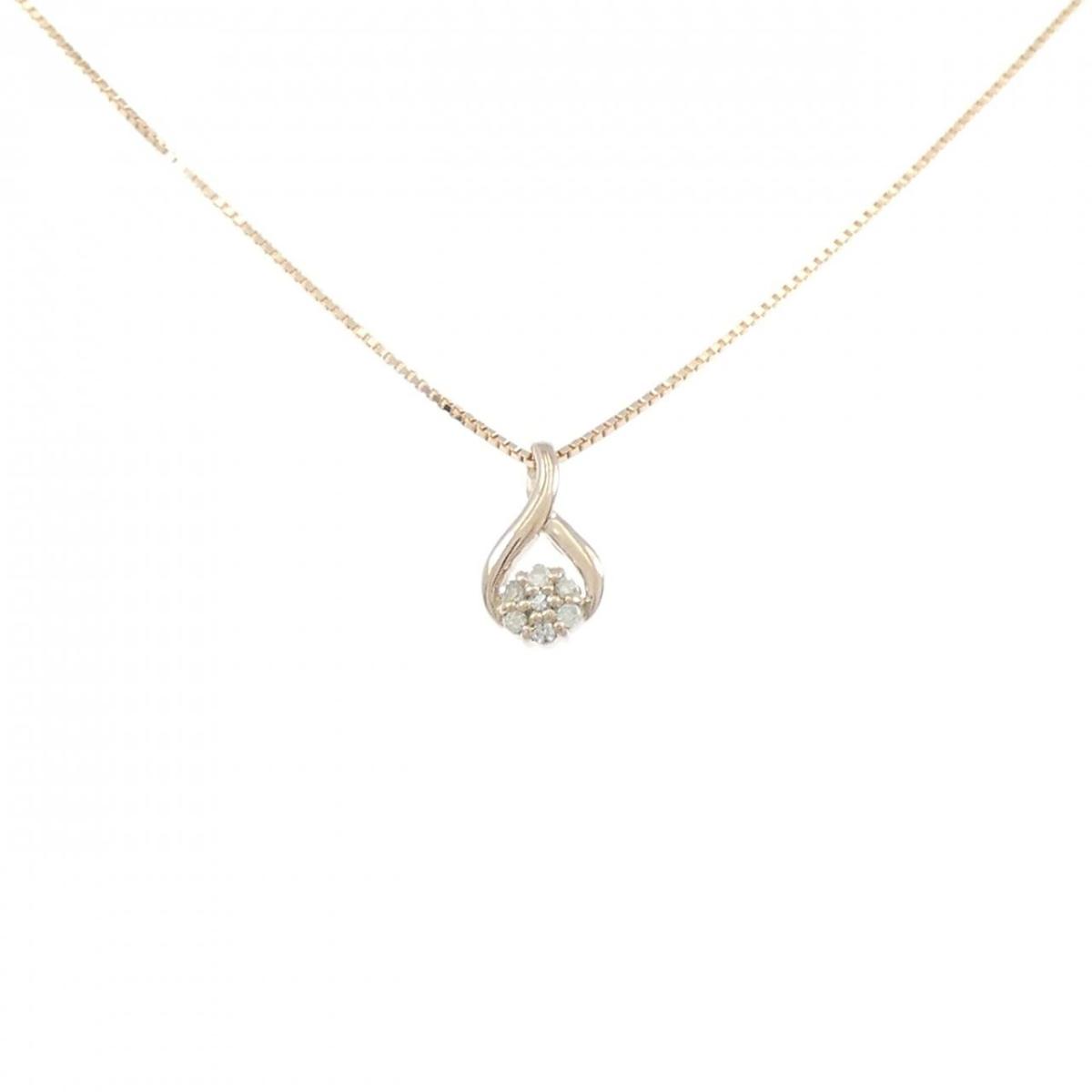 K10PG ダイヤモンド ネックレス 0.035CT【中古】|KOMEHYO ONLINESTORE 店