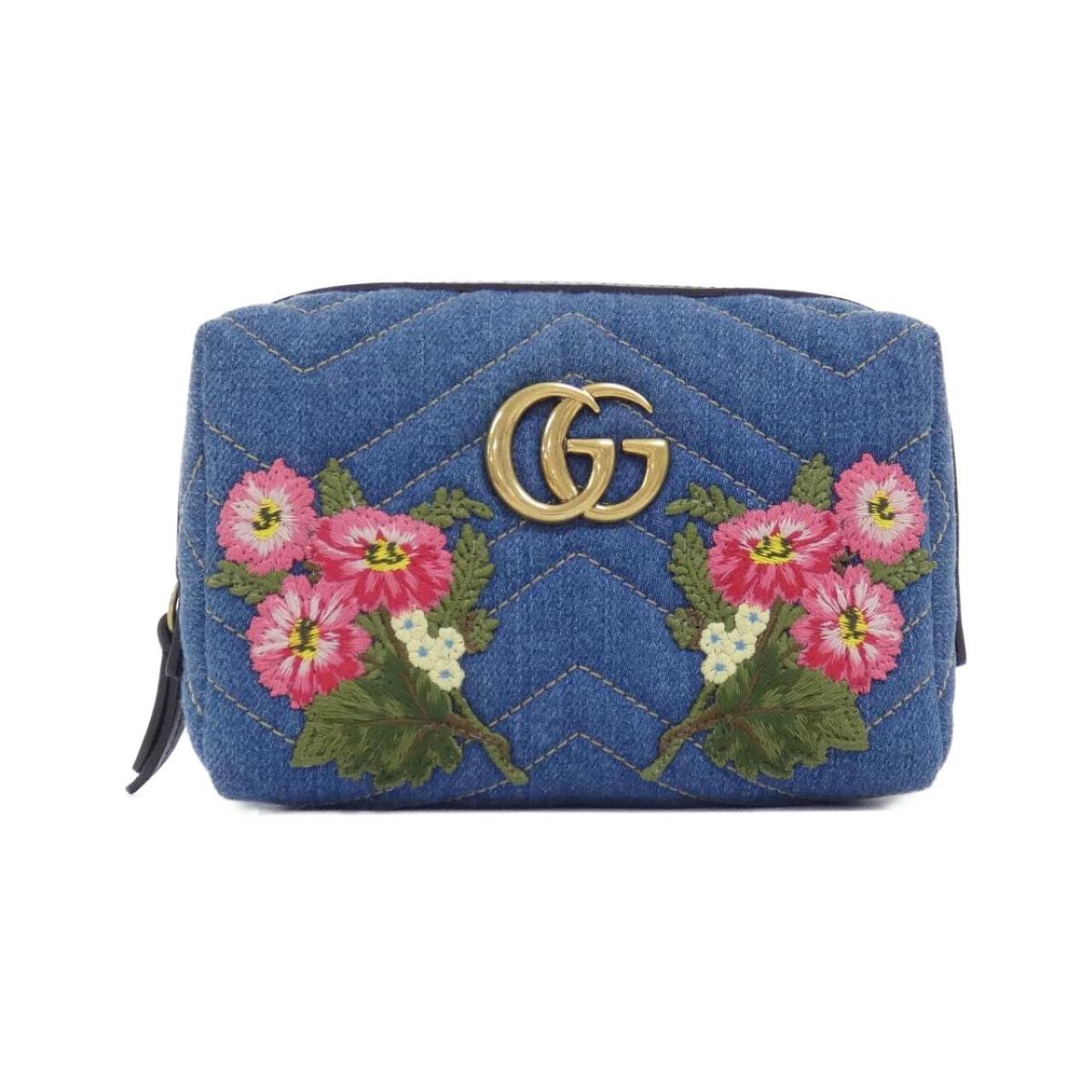グッチ GG MARMONT 476165 9B57T 合切袋【中古】