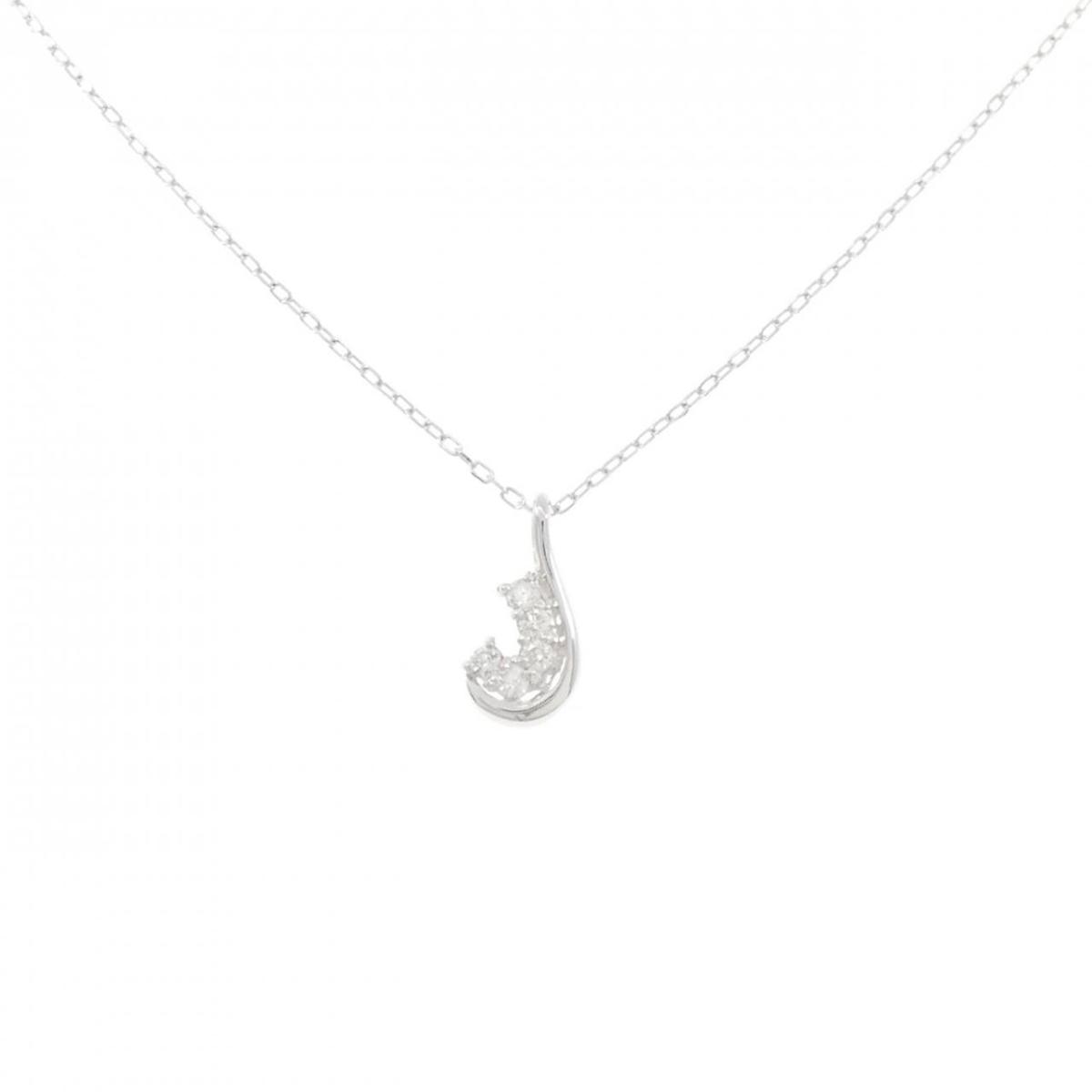 K18WG ダイヤモンド ネックレス 0.07CT【中古】｜KOMEHYO ONLINESTORE 店 36,140円