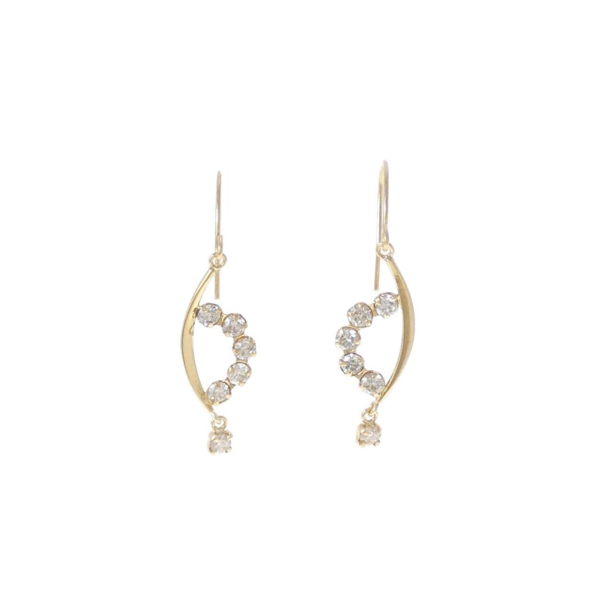 K18YG ダイヤモンド ピアス 0.30CT【中古】｜KOMEHYO ONLINESTORE 店