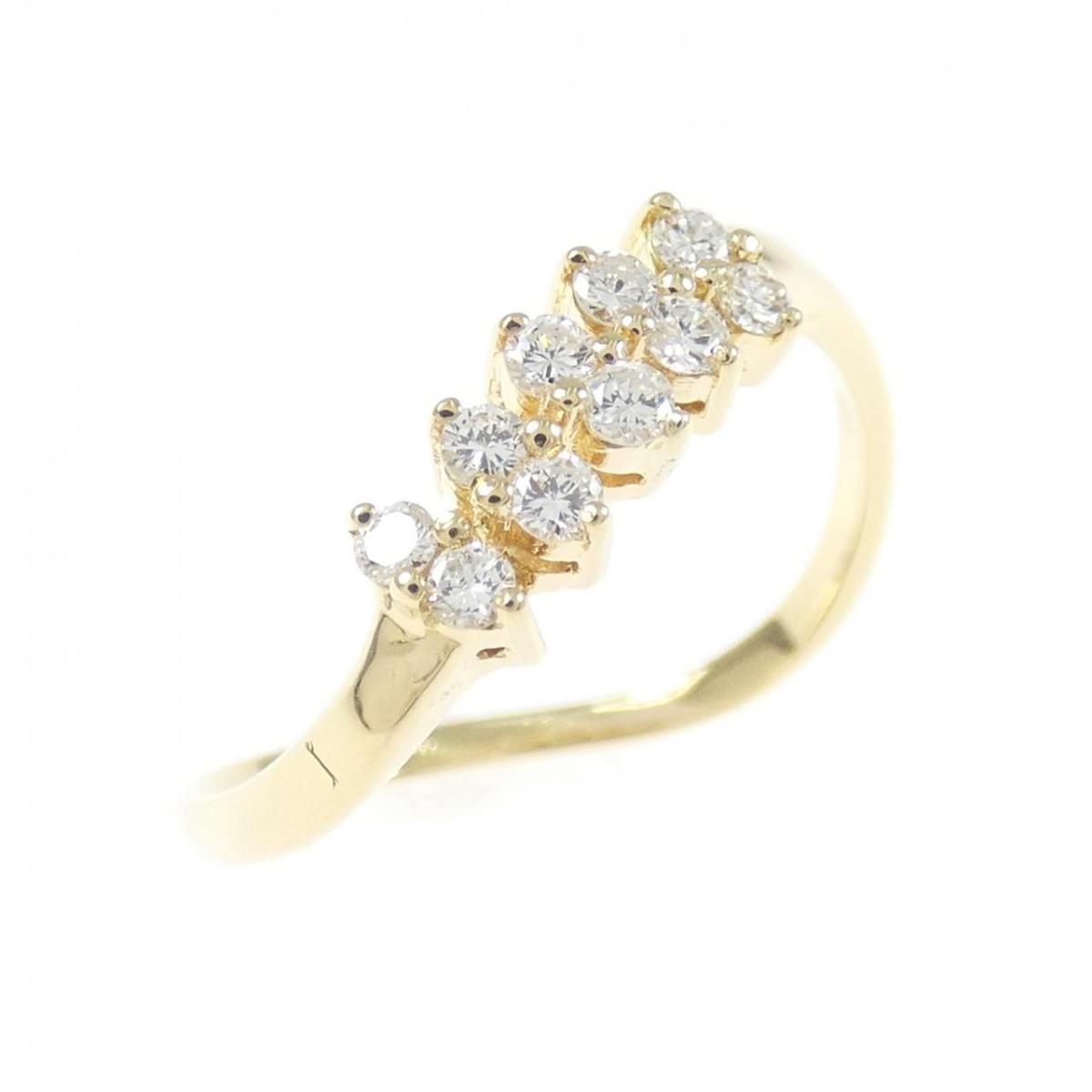 18KYG ダイヤモンド リング 0.18CT【中古】｜KOMEHYO ONLINESTORE 店