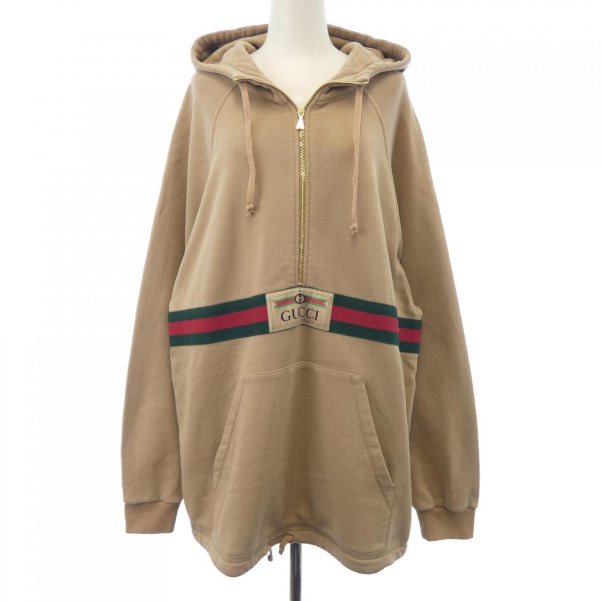 グッチ GUCCI ウエブ\u0026GUCCI付け札付き添い人トレーナー 644656 XJC3W パーカー【中古】