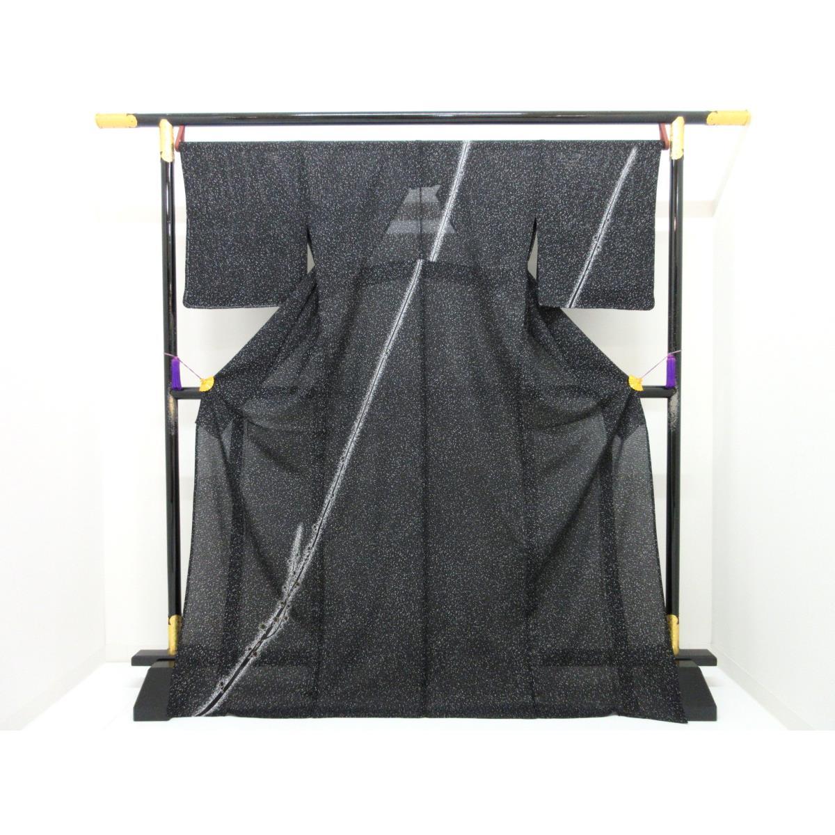 【未当て嵌める品】単衣 駒絽短い訪問着 友禅金彩製作【中古】