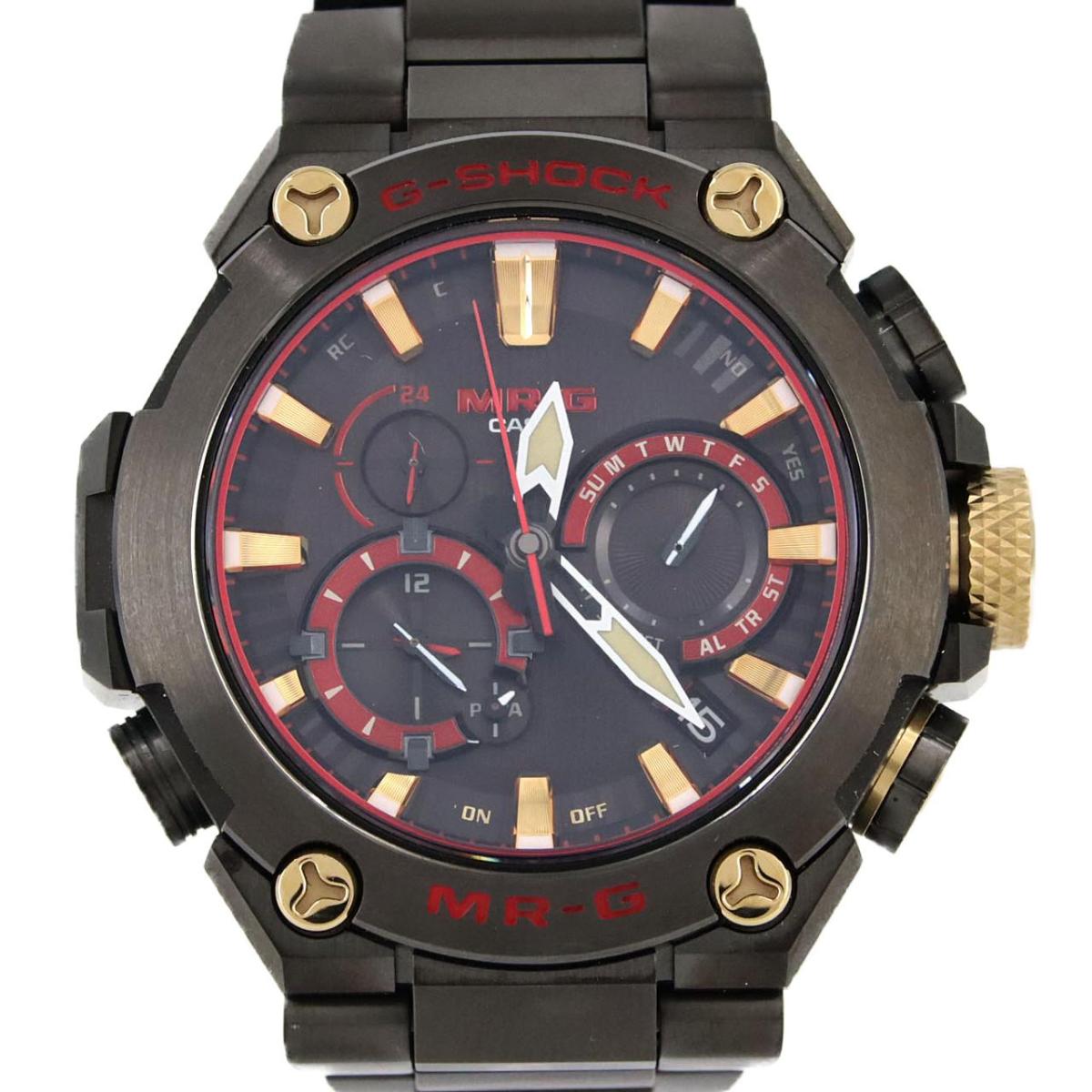 カシオ G-SHOCK･MR-G 電磁波時辰儀 MRG-B2000B-1A4JR TI ソーラークォーツ【中古】