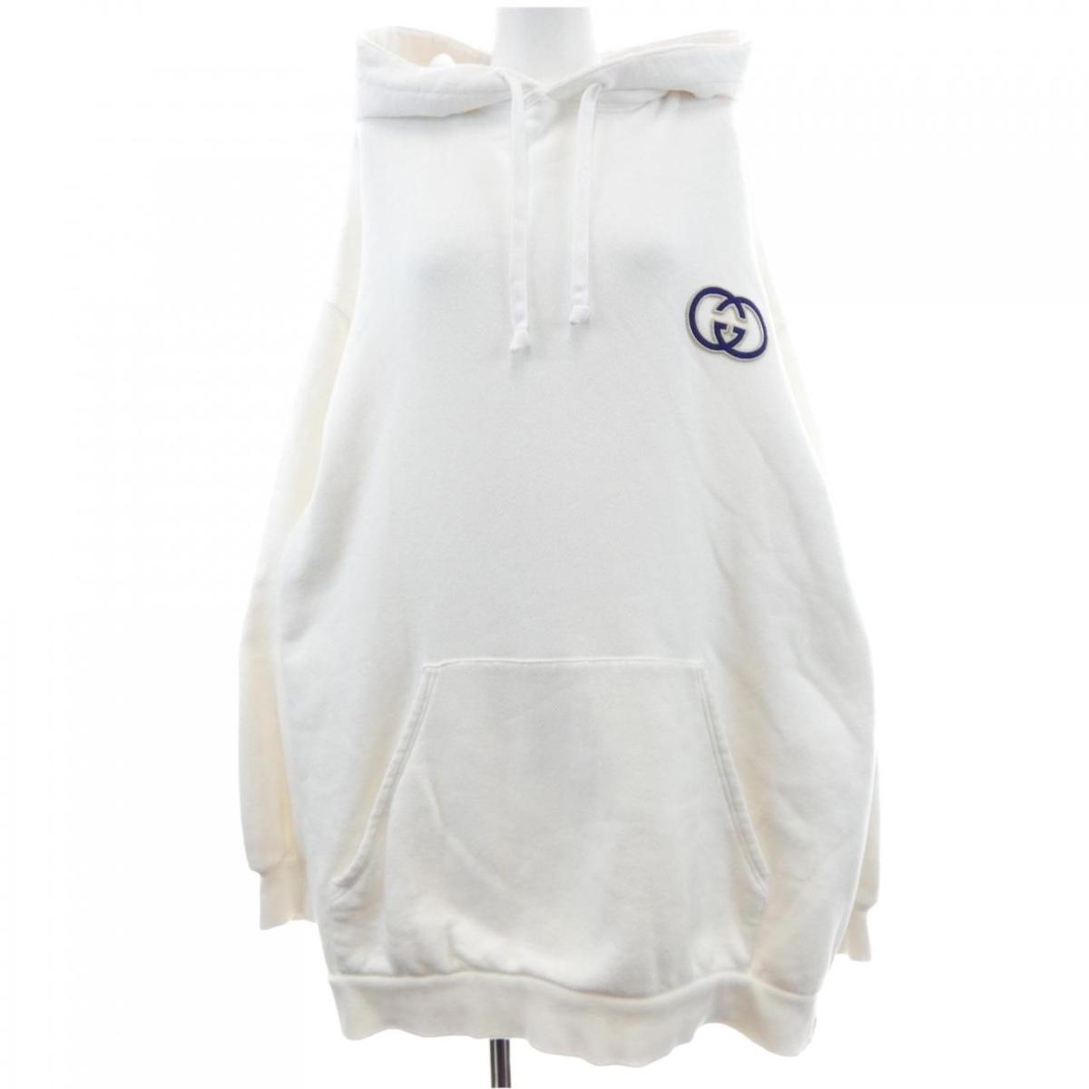 グッチ GUCCI 綿織物プルオーバー フーデッドスウェット 753595 XJFV9 パーカー【中古】