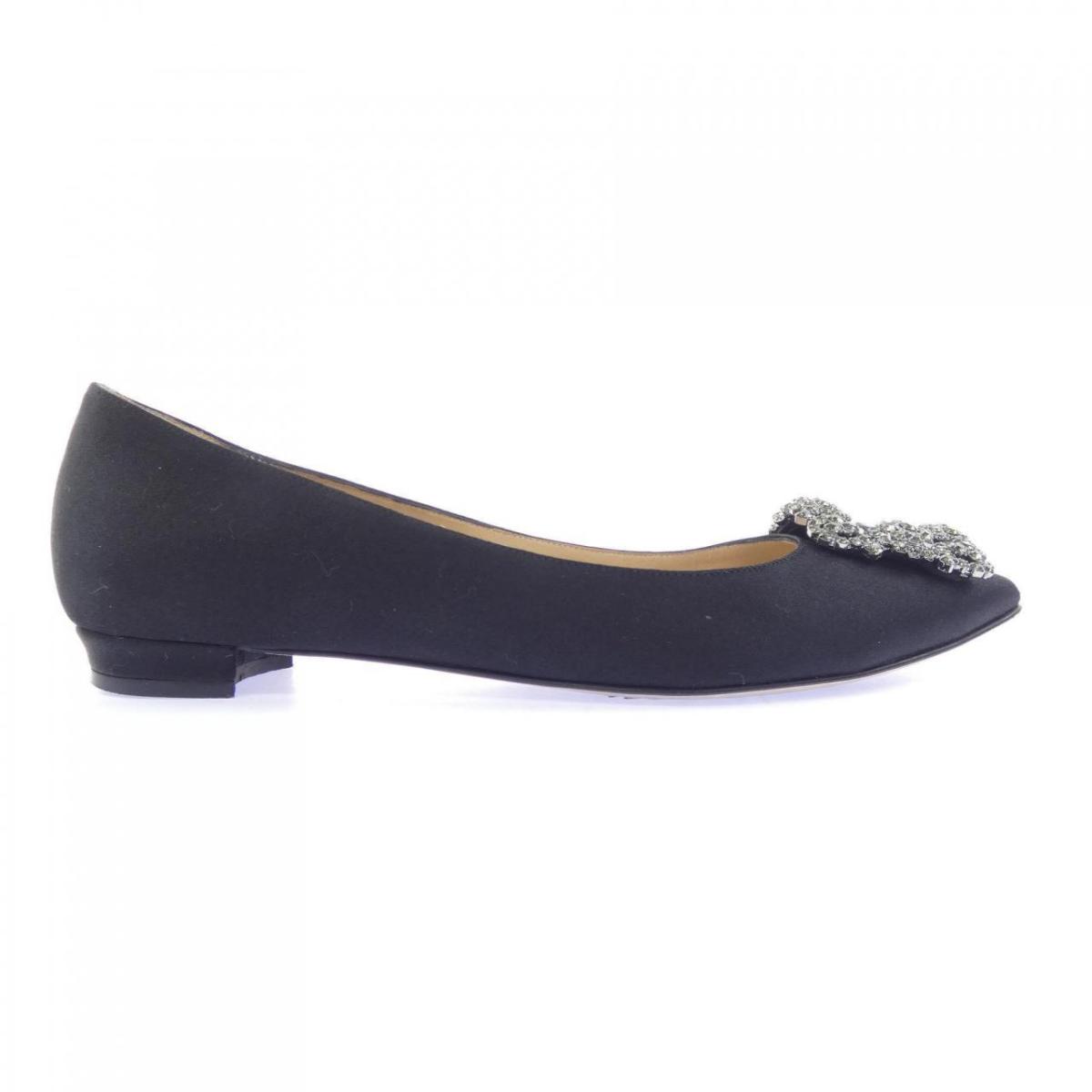 マノロブラニク MANOLO BLAHNIK HANGISIFLAT 坦々たるシューズ【中古】