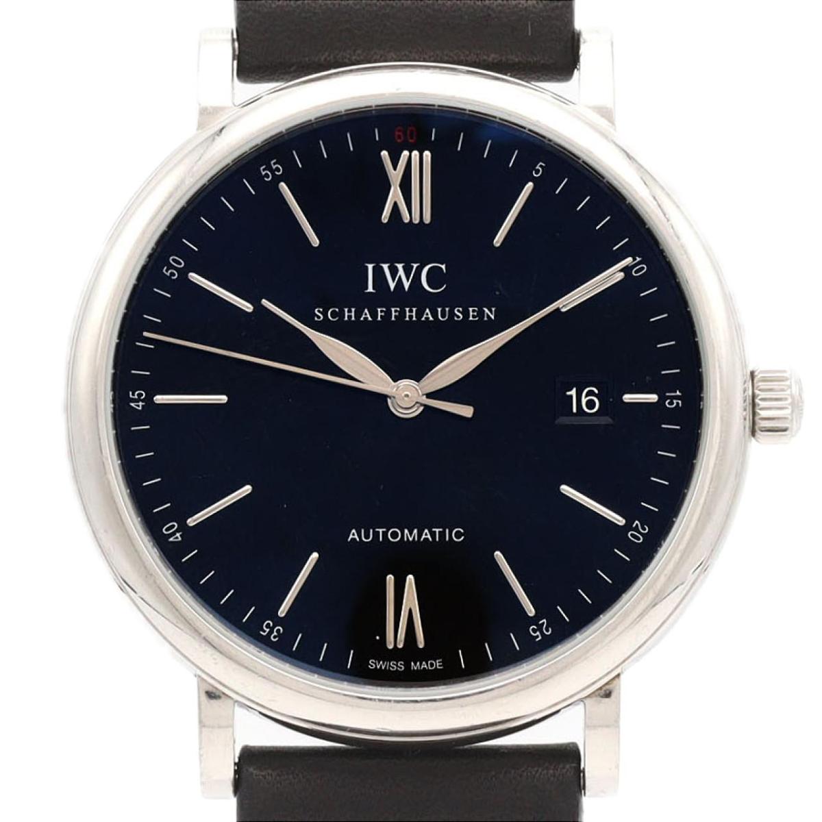 【否検査と修理引きもどす通貨価値】IWC ポートフィノ IW356502 SS 自動小銃巻【中古】