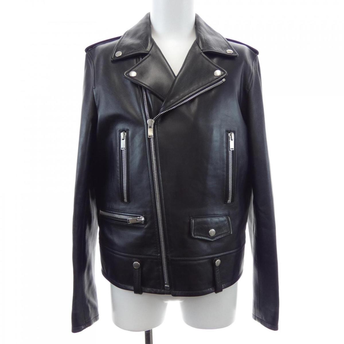 サンローラン SAINT LAURENT L01O　クラシックモーターサイクルジャケット 484284 Y5YA2 レザーライダースジャケット【中古】｜KOMEHYO ONLINESTORE 店