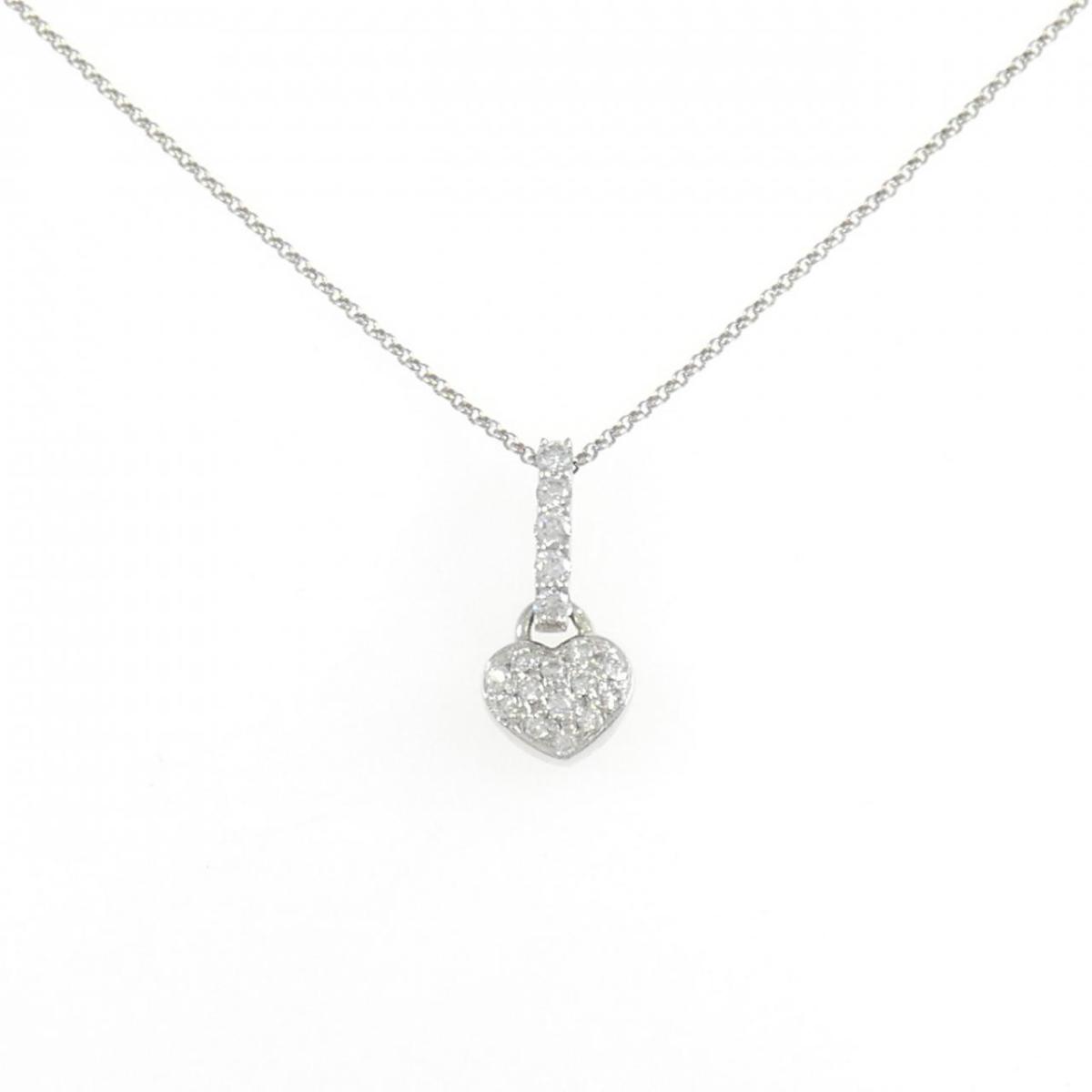 PT900/PT850 ハート ダイヤモンド ネックレス 0.24CT【中古】|KOMEHYO ONLINESTORE 店