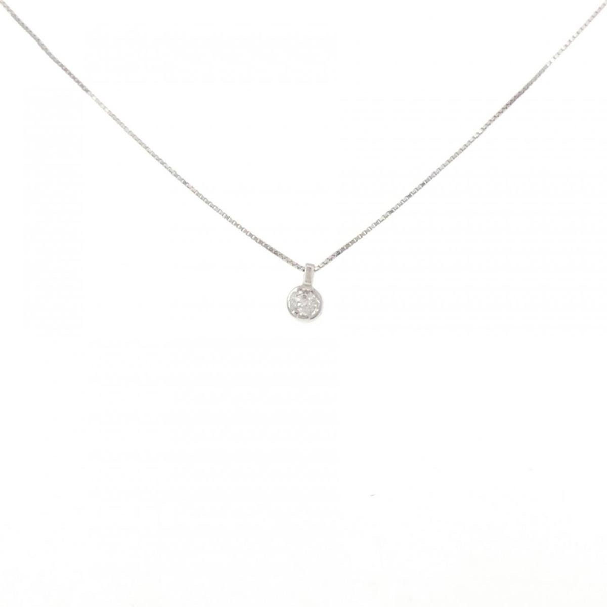 K10WG ダイヤモンド ネックレス 0.08CT【中古】｜KOMEHYO ONLINESTORE 店