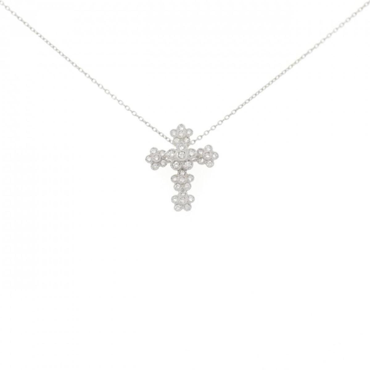 PT900/PT850 フラワー ダイヤモンド ネックレス 0.21CT【中古】|KOMEHYO ONLINESTORE 店