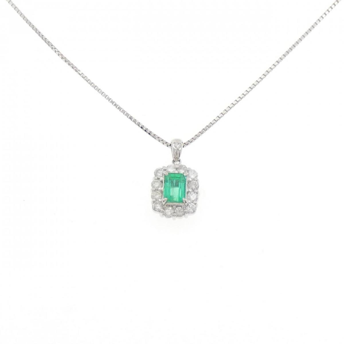 PT900/PT850 エメラルド ネックレス 0.67CT【中古】｜KOMEHYO ONLINESTORE 店