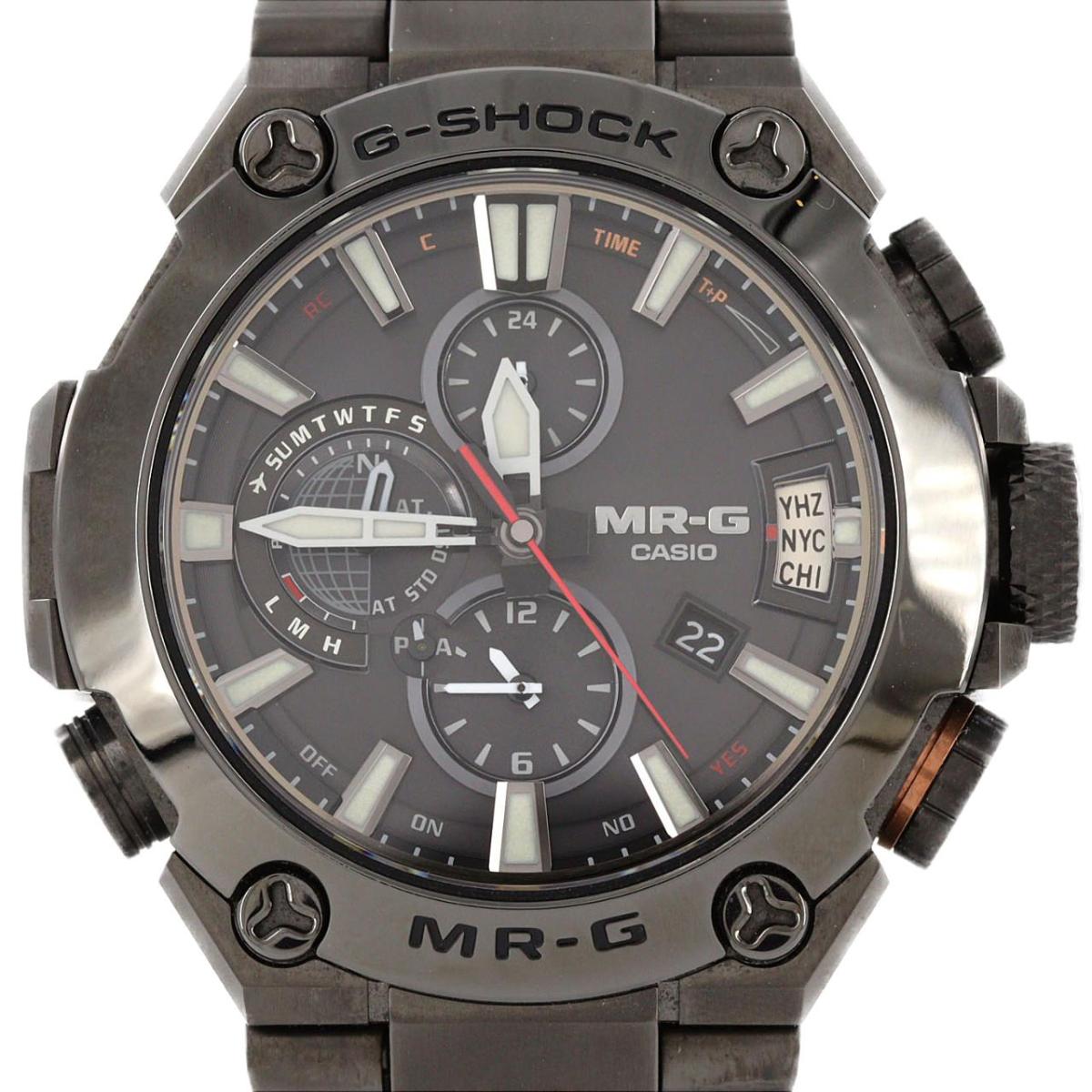 カシオ G-SHOCK･MR-G GPS 電磁波時辰儀 MRG-G2000CB-1AJR TI ソーラークォーツ【中古】