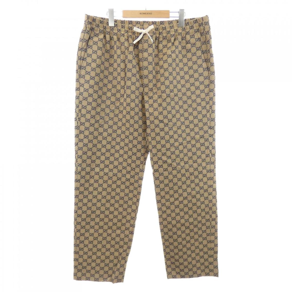グッチ GUCCI レザーインターロッキングG付き添い人GG帆布ズボン下 658090 Z8AOV ズボン下【中古】