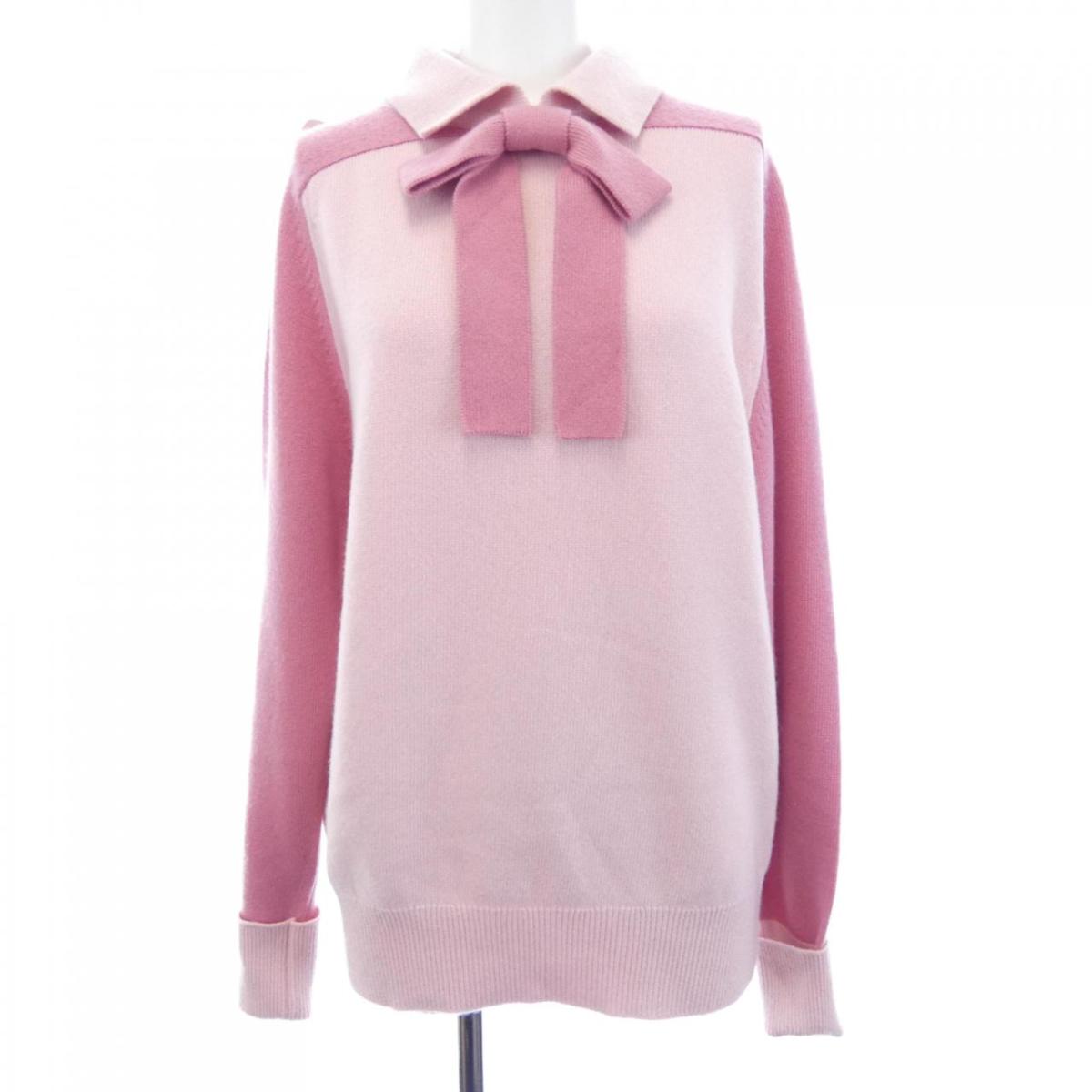 【ヴィンテージ】シャネル CHANEL MADE IN SCOTLAND シュロの葉 編み物【中古】