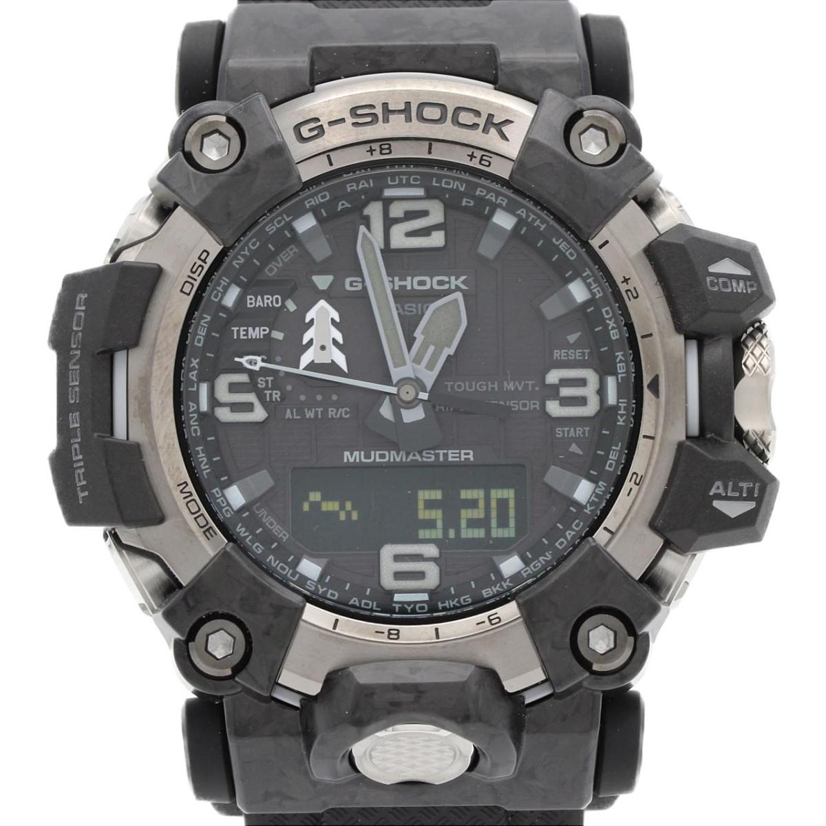 カシオ G-SHOCK･マッドマスター 電磁波時辰儀 GWG-2000-1A1JF 余分の物 ソーラークォーツ【中古】