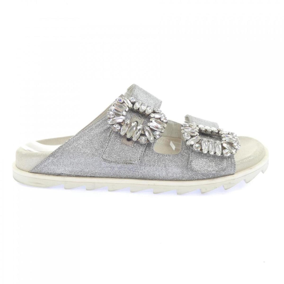 ロジェヴィヴィエ ROGER VIVIER スライディー ヴィヴ なめし革 サンダル サンダル【中古】