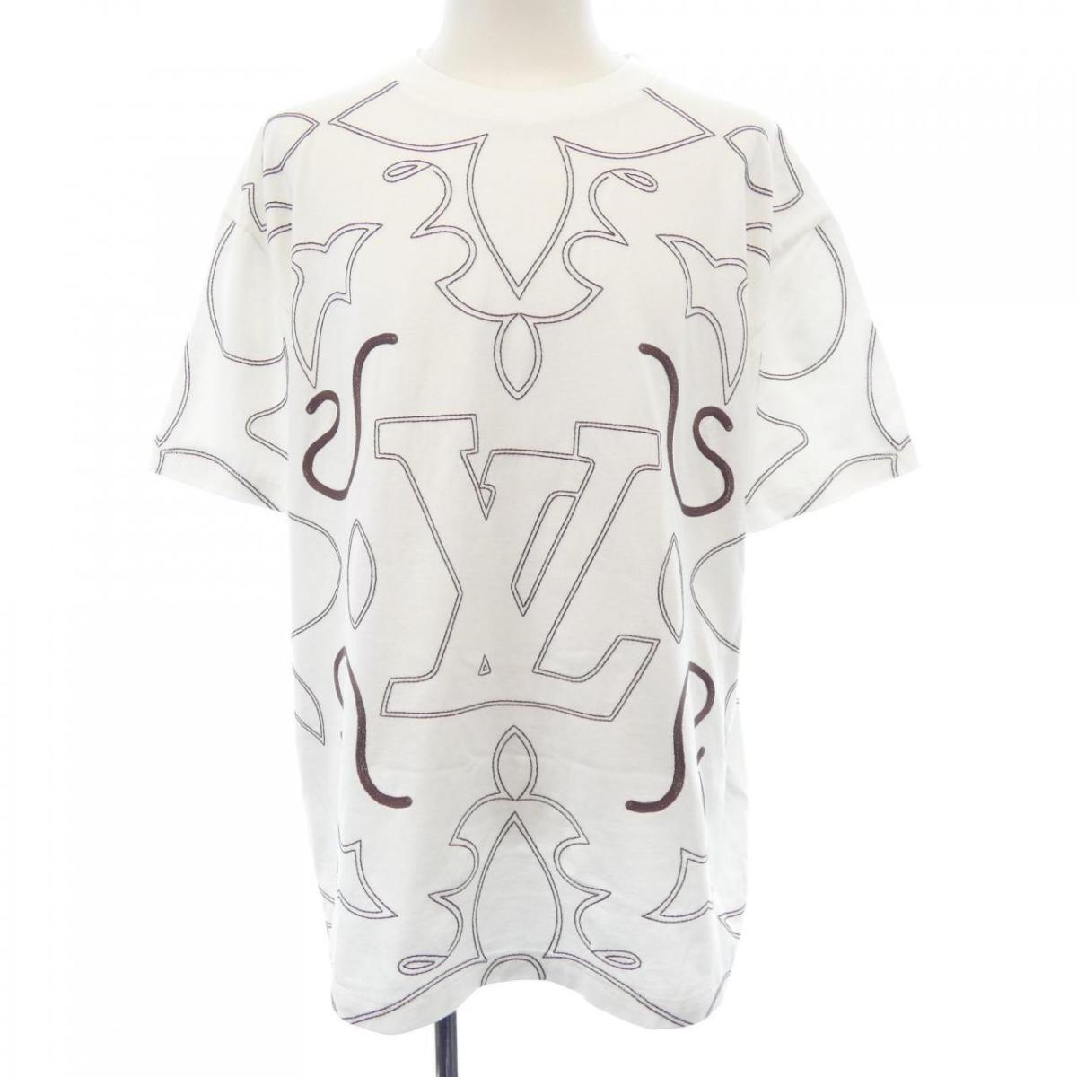 ルイヴィトン LOUIS VUITTON エンブロイダードコットンティーシャツ HRY64WNPG ティーシャツ【中古】
