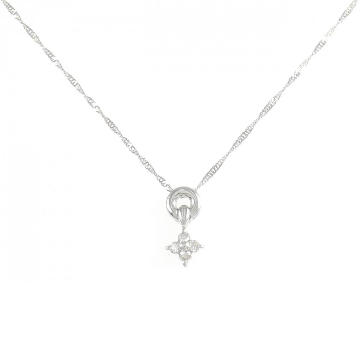 K18WG ダイヤモンド ネックレス【中古】｜KOMEHYO ONLINESTORE 店 36,140円