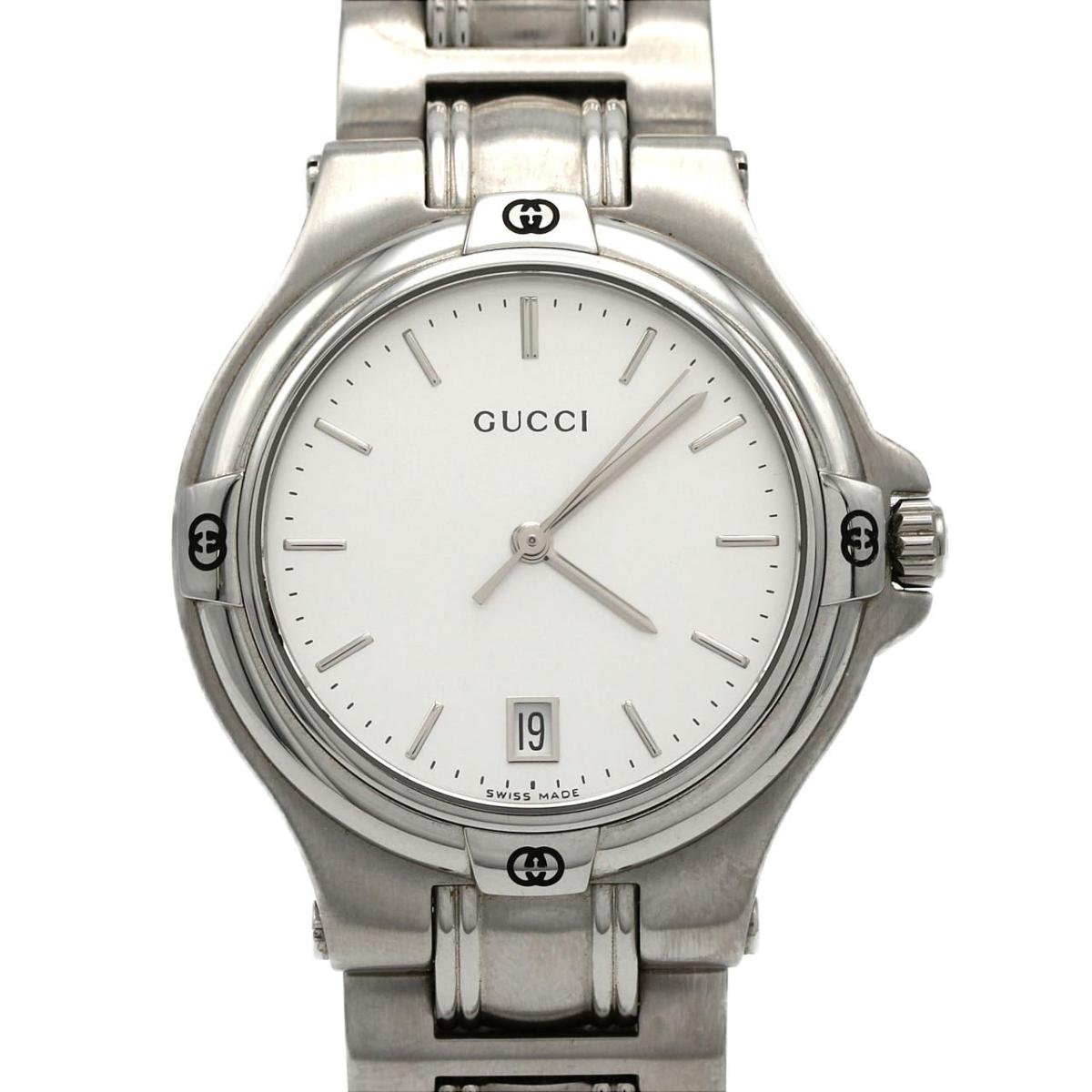 グッチ ラウンド容れもの 9040M/YA090318 SS 石英【中古】