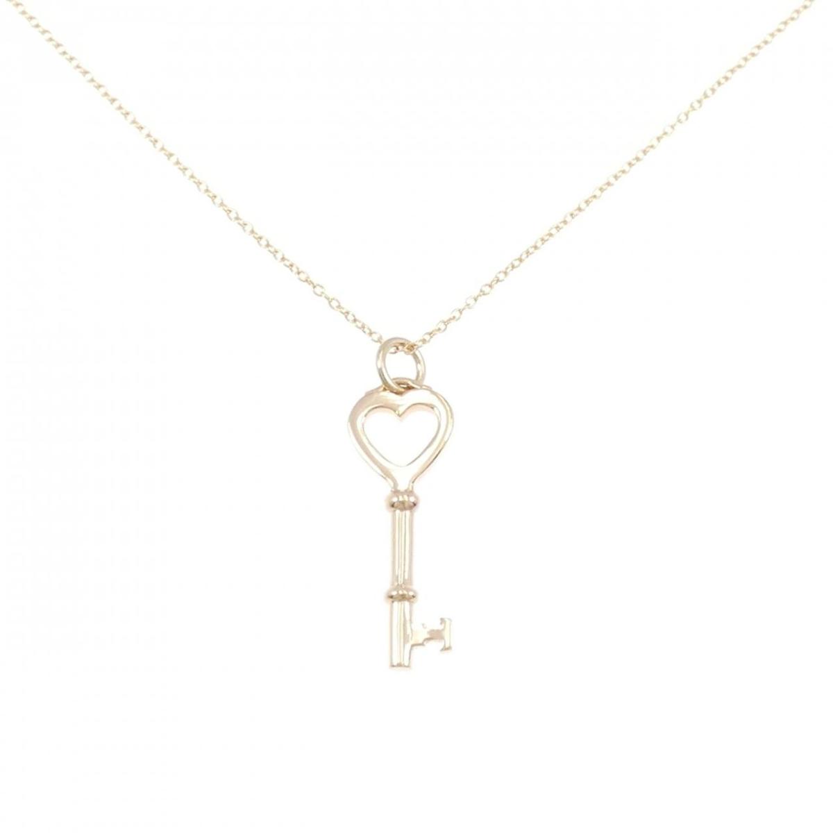 K18PG ハート×キー ネックレス【中古】|KOMEHYO ONLINESTORE 店