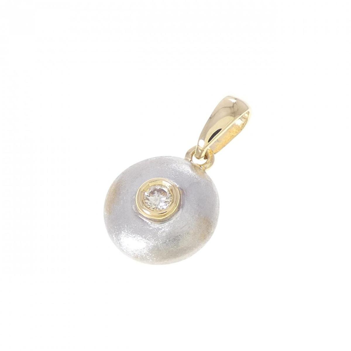 K18YG/K18WG ダイヤモンド ペンダント 0.05CT【中古】｜KOMEHYO ONLINESTORE 店