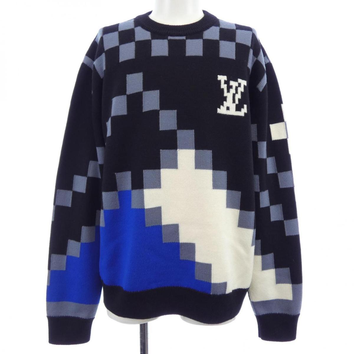 ルイヴィトン LOUIS VUITTON LVフェアアイルマクロクルーネック HON20WZLL 編み物【中古】